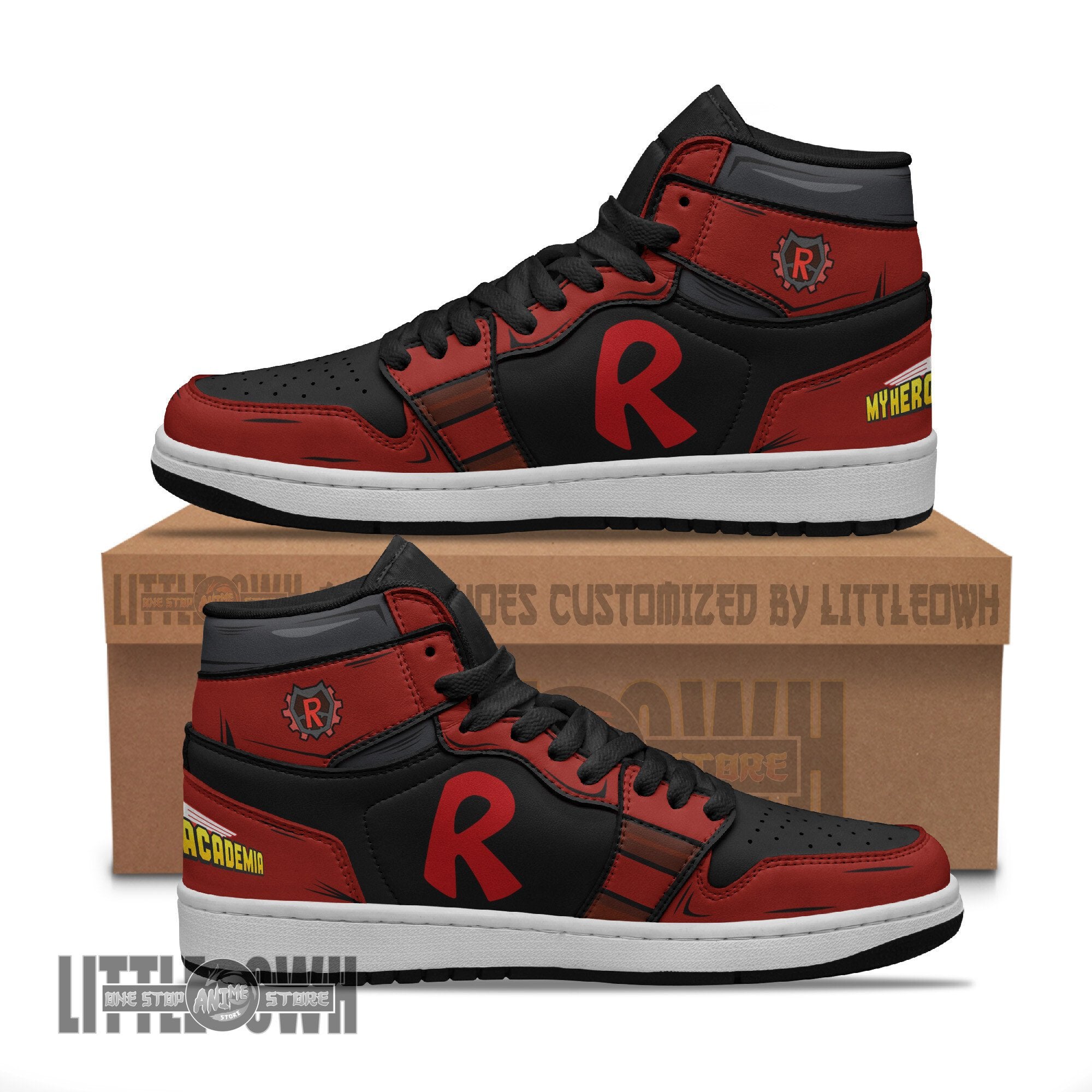 Ideafootwear Kirishima Eijiro AJ1 High Sneakers Shoes For Men And Women