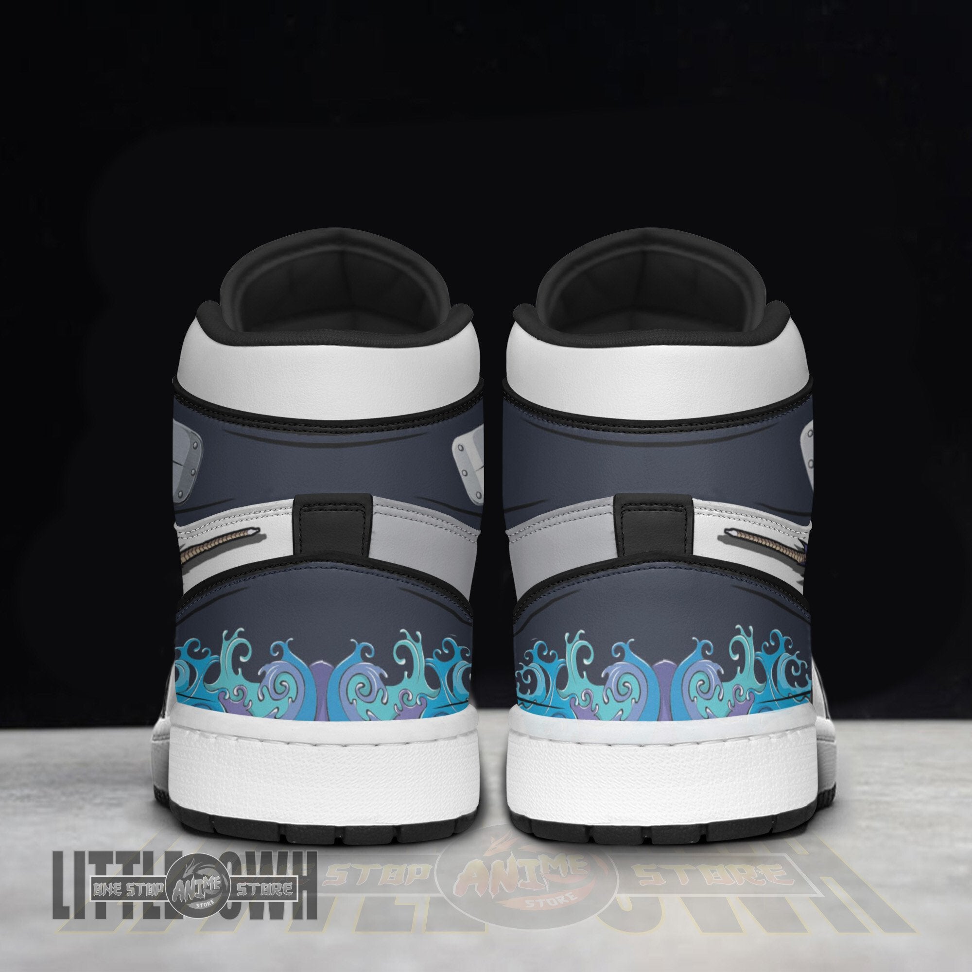 Ideafootwear Kisame Hoshigaki AJ1 High Sneakers Shoes For Men And Women
