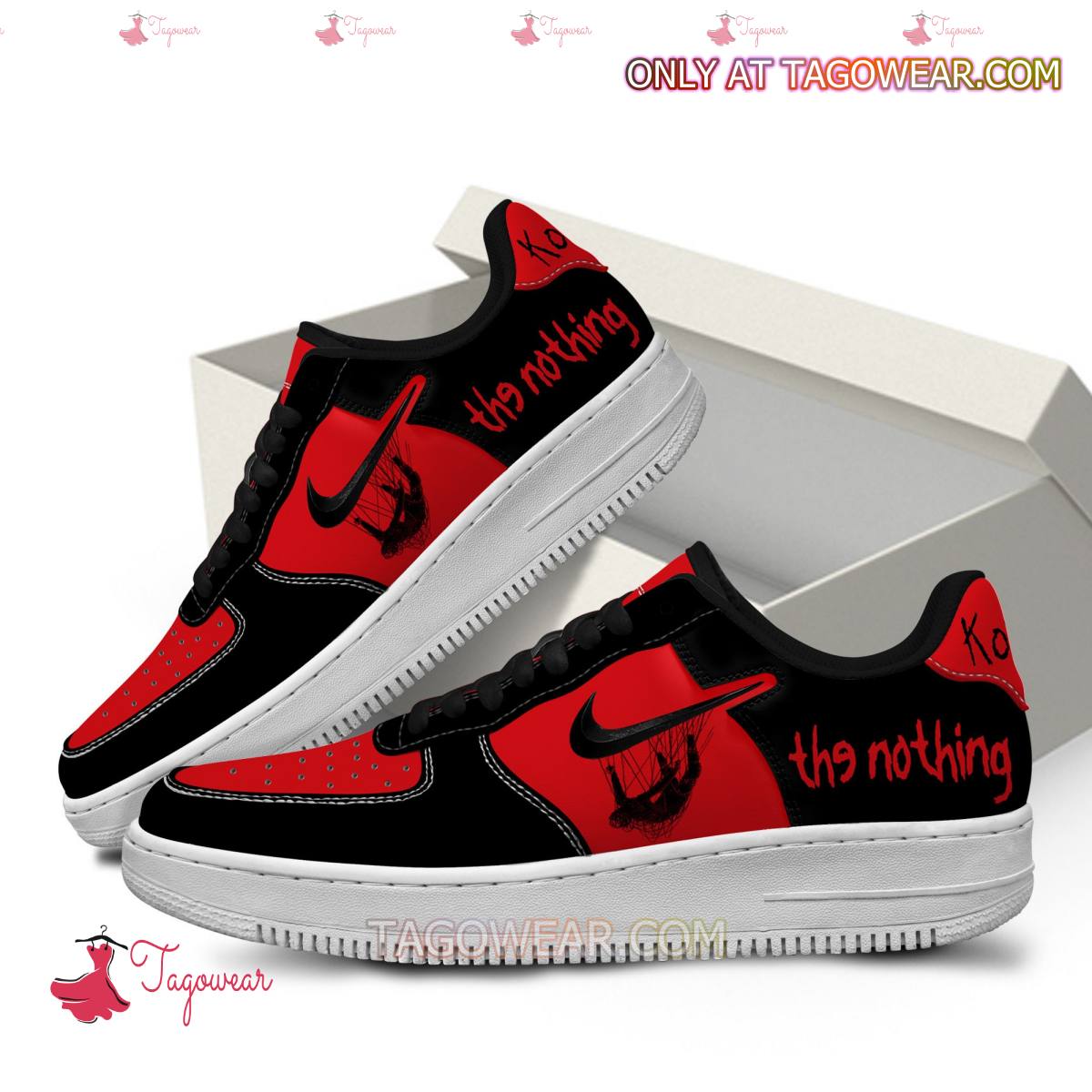 Ideafootwear Korn The Nothing Air Low-Top Sneakers Shoes For Men And Women 3