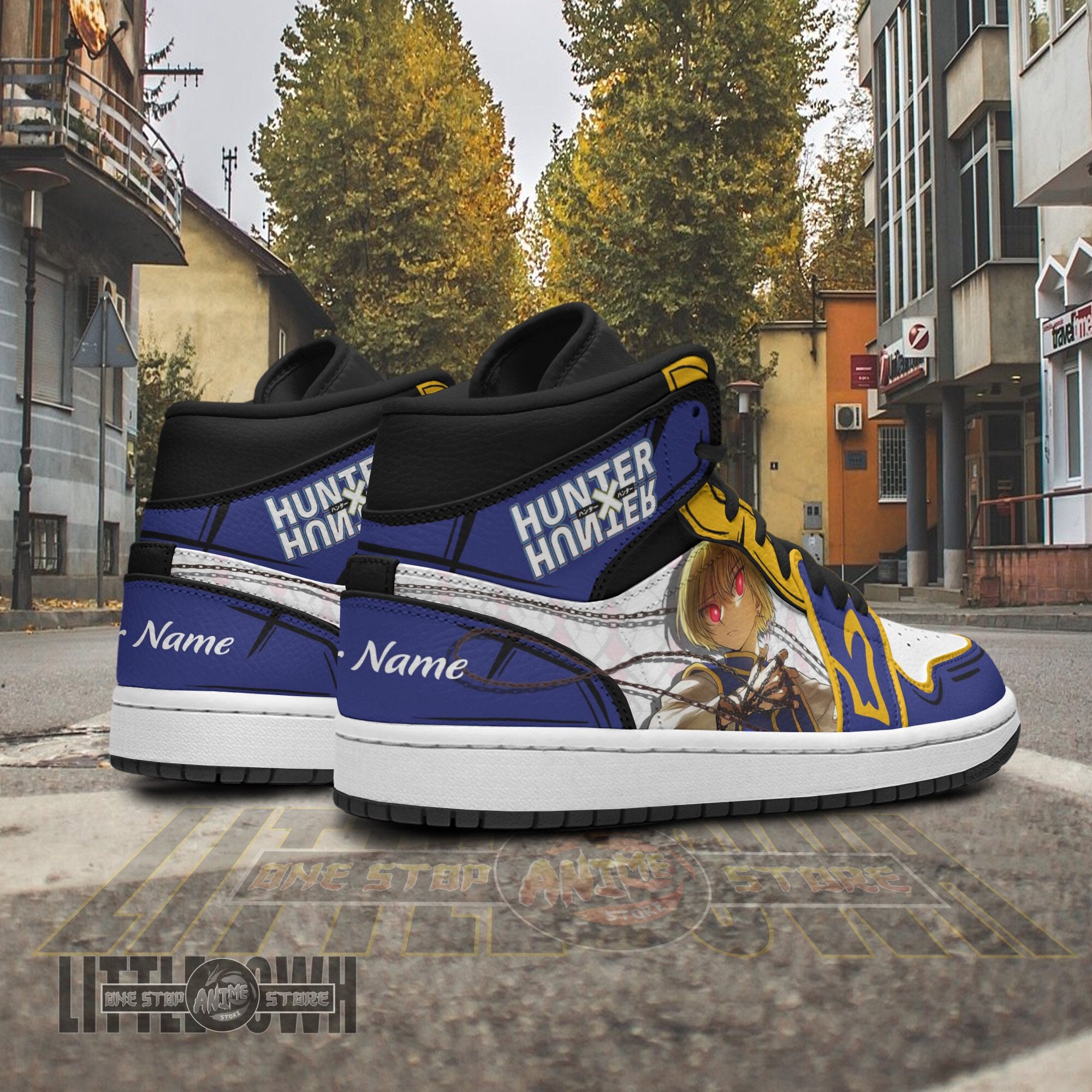 Ideafootwear Kurapika AJ1 High Sneakers Shoes For Men And Women