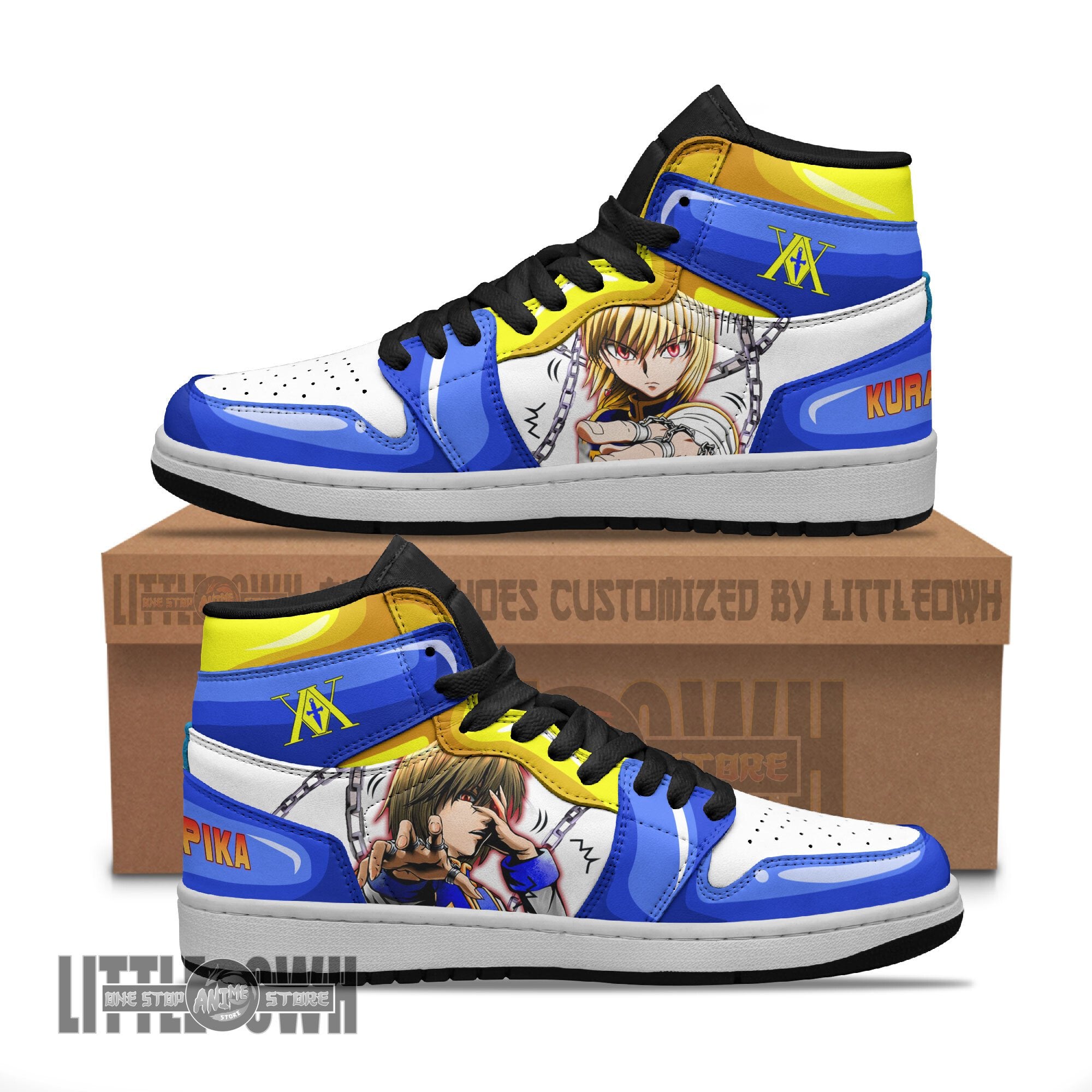 Ideafootwear Kurapika AJ1 High Sneakers Shoes For Men And Women