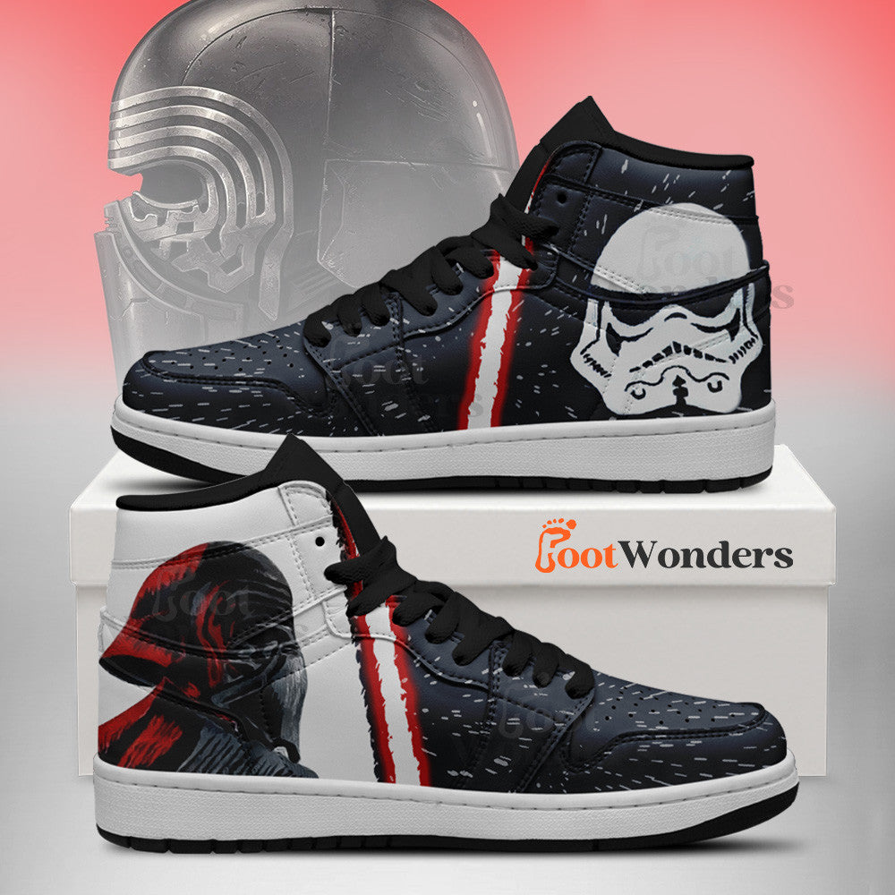 Ideafootwear Kylo Ren AJ1 High Sneakers Shoes For Men And Women