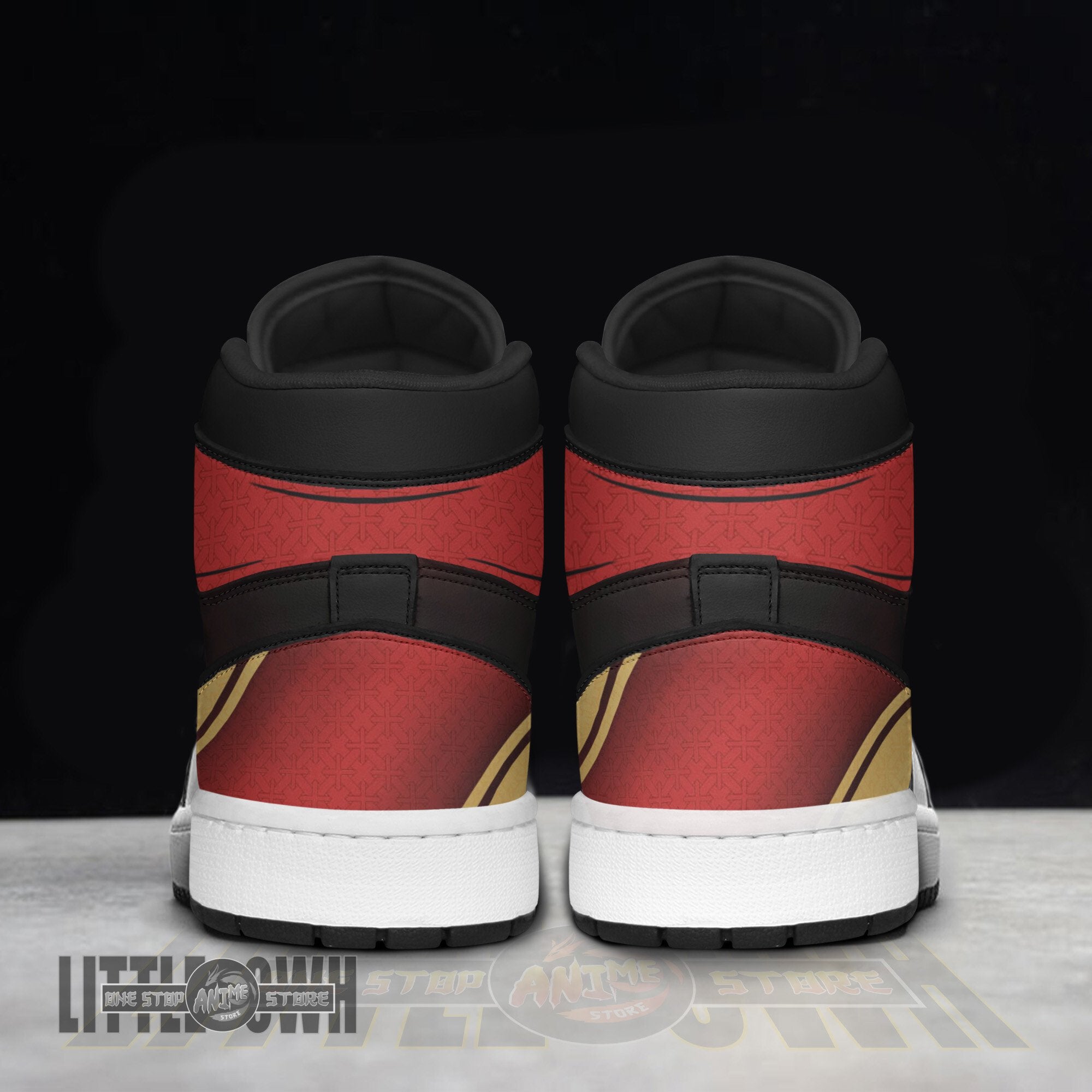 Ideafootwear Kyojuro Rengoku AJ1 High Sneakers Shoes For Men And Women