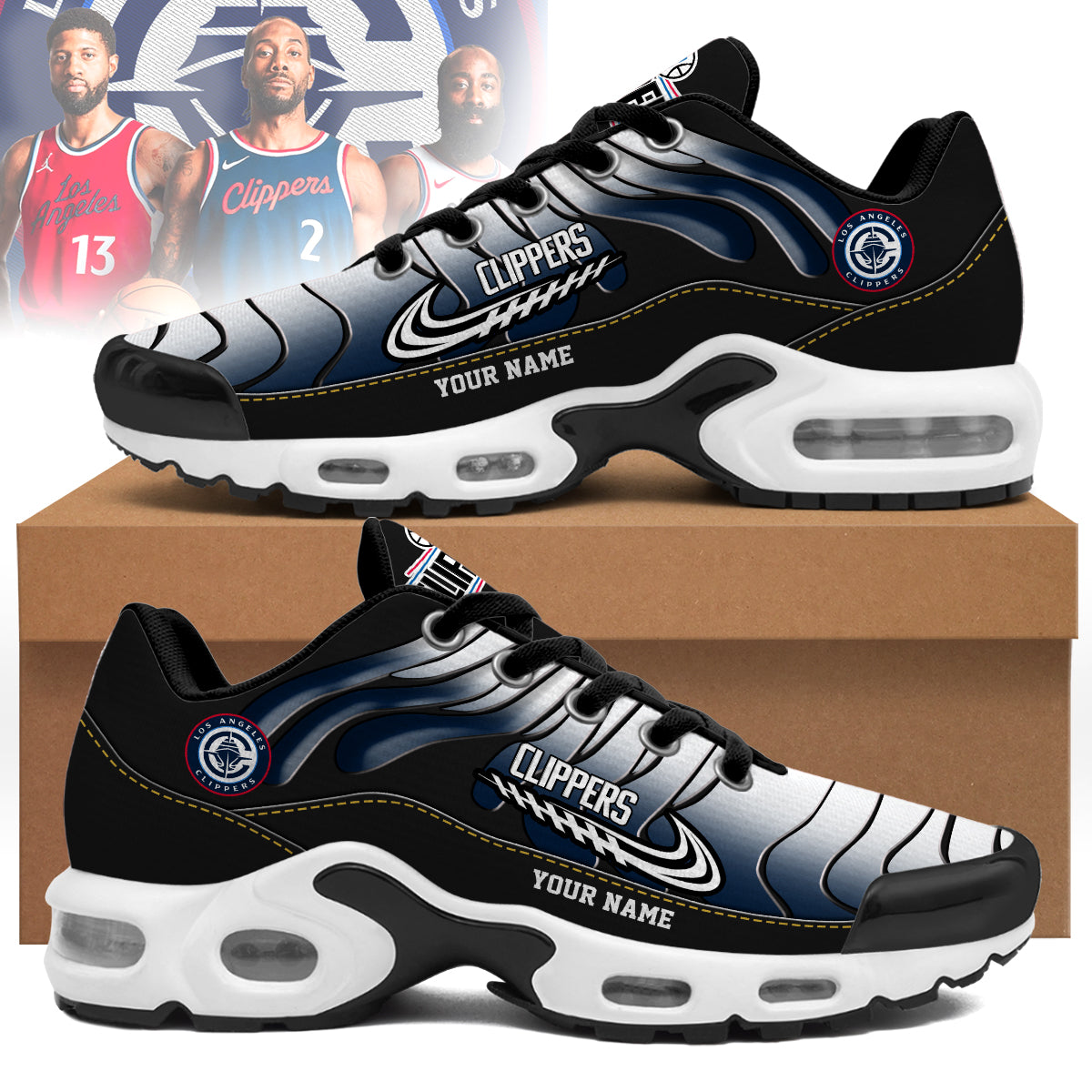 Ideafootwear LA Clippers TN Shoes Sneakers For Men And Women