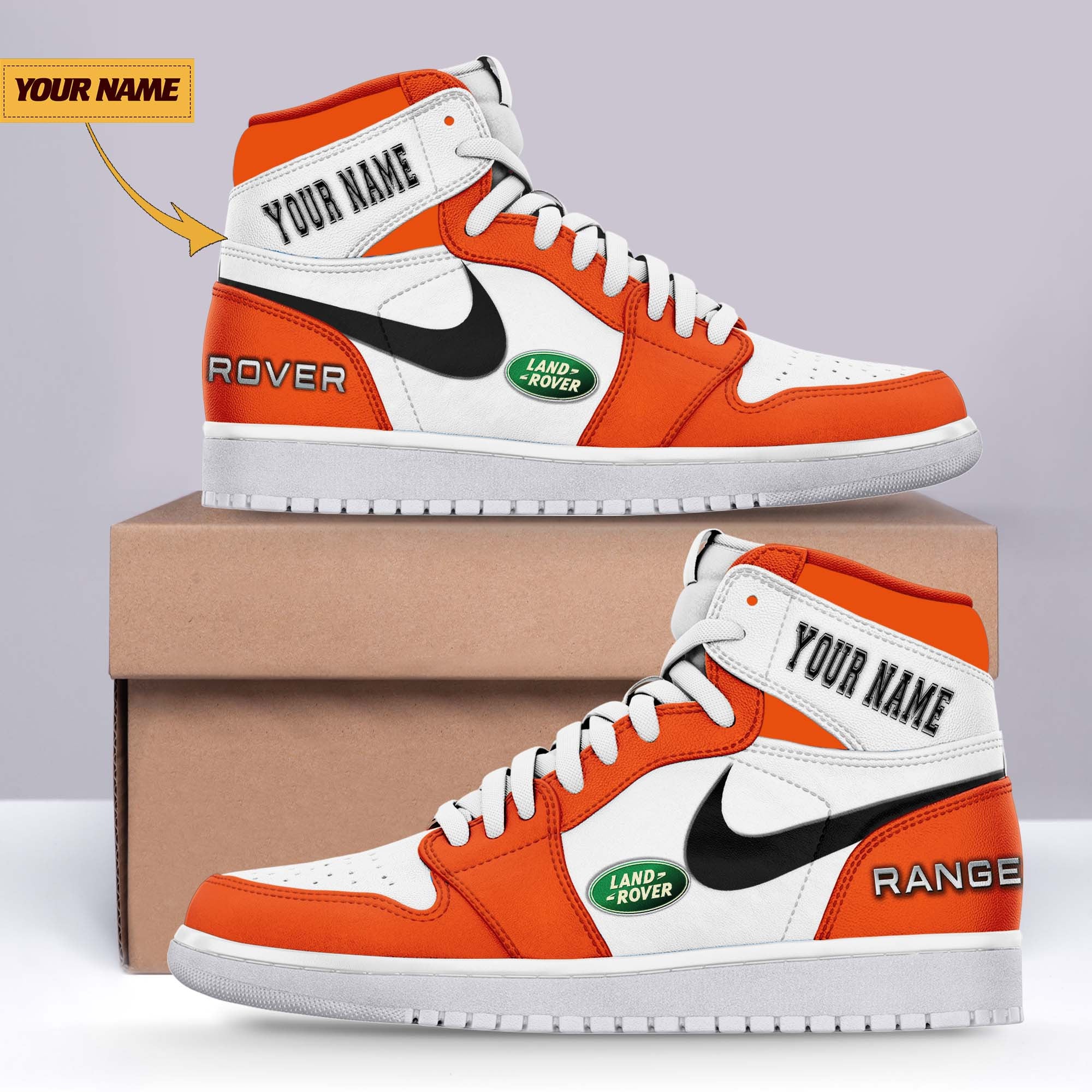 Ideafootwear Land-Rover AJ1 High Sneakers Shoes For Men And Women