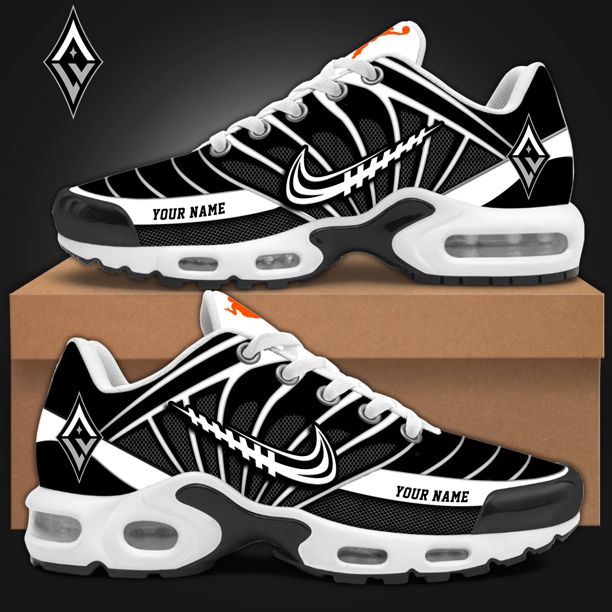 Ideafootwear Las Vegas Aces TN Shoes Sneakers For Men And Women