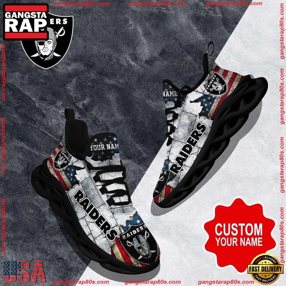 Ideafootwear Las Vegas Raiders Max Soul Shoes Sneakers For Men And Women