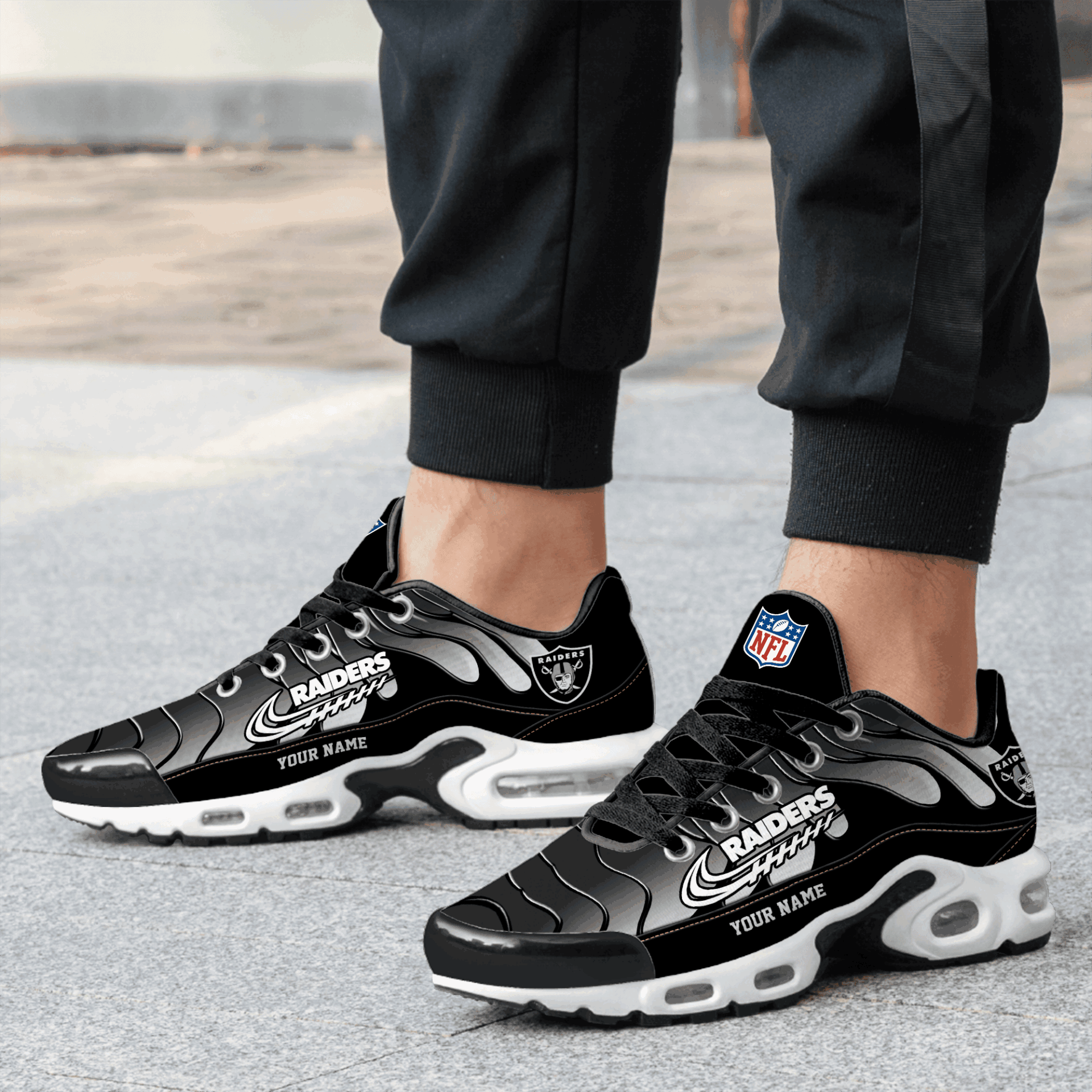 Ideafootwear Las Vegas Raiders TN Shoes Sneakers For Men And Women