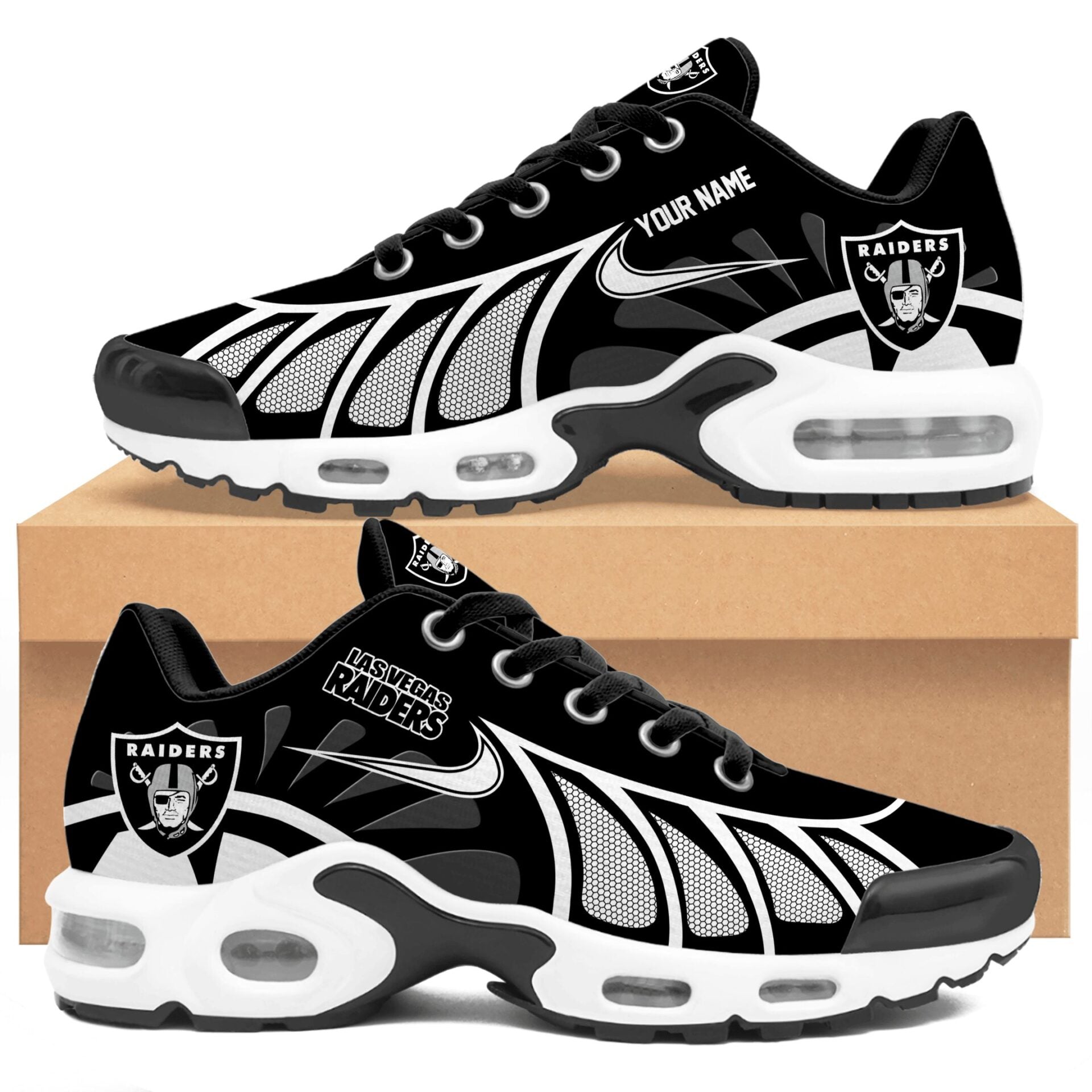 Ideafootwear Las Vegas Raiders TN Shoes Sneakers For Men And Women
