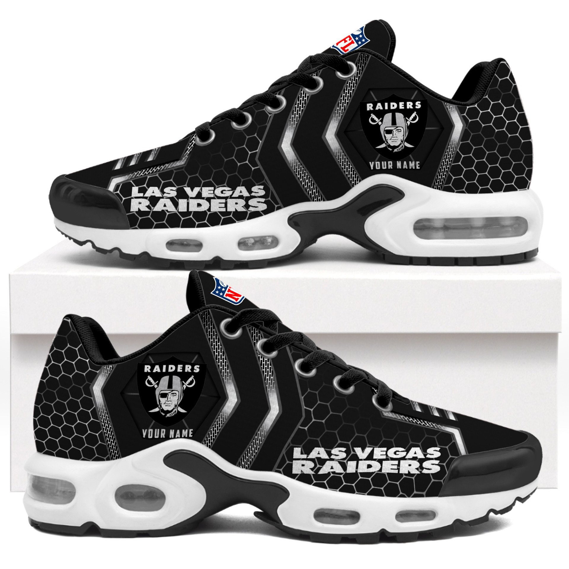 Ideafootwear Las Vegas Raiders TN Shoes Sneakers For Men And Women