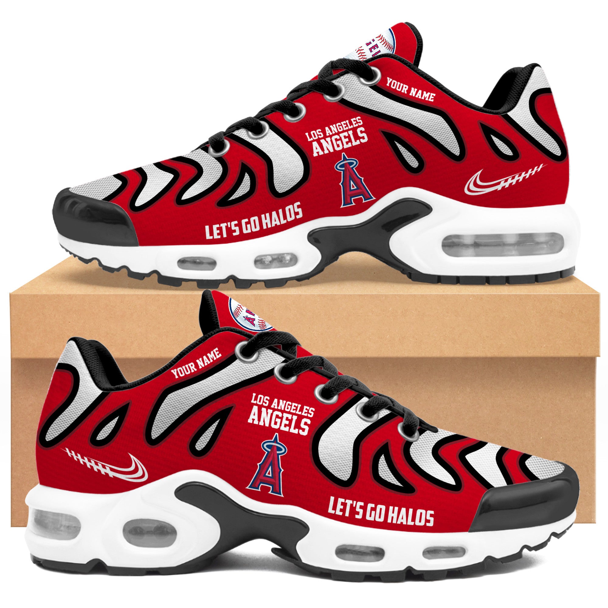 Ideafootwear Los Angeles Angels TN Shoes Sneakers For Men And Women