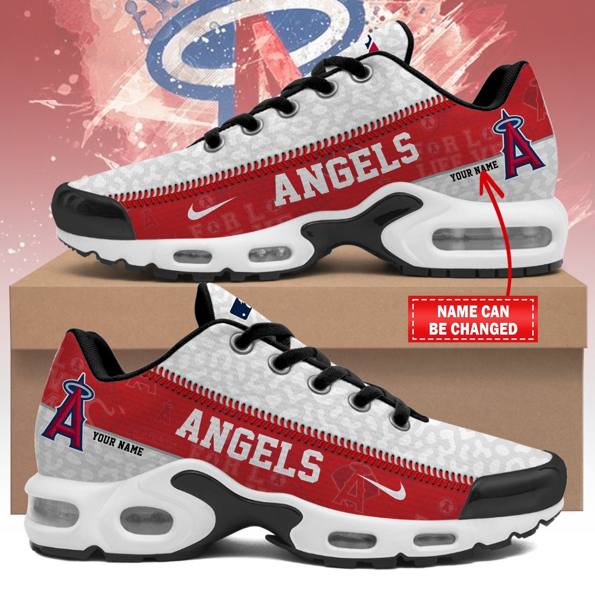 Ideafootwear Los Angeles Angels TN Shoes Sneakers For Men And Women