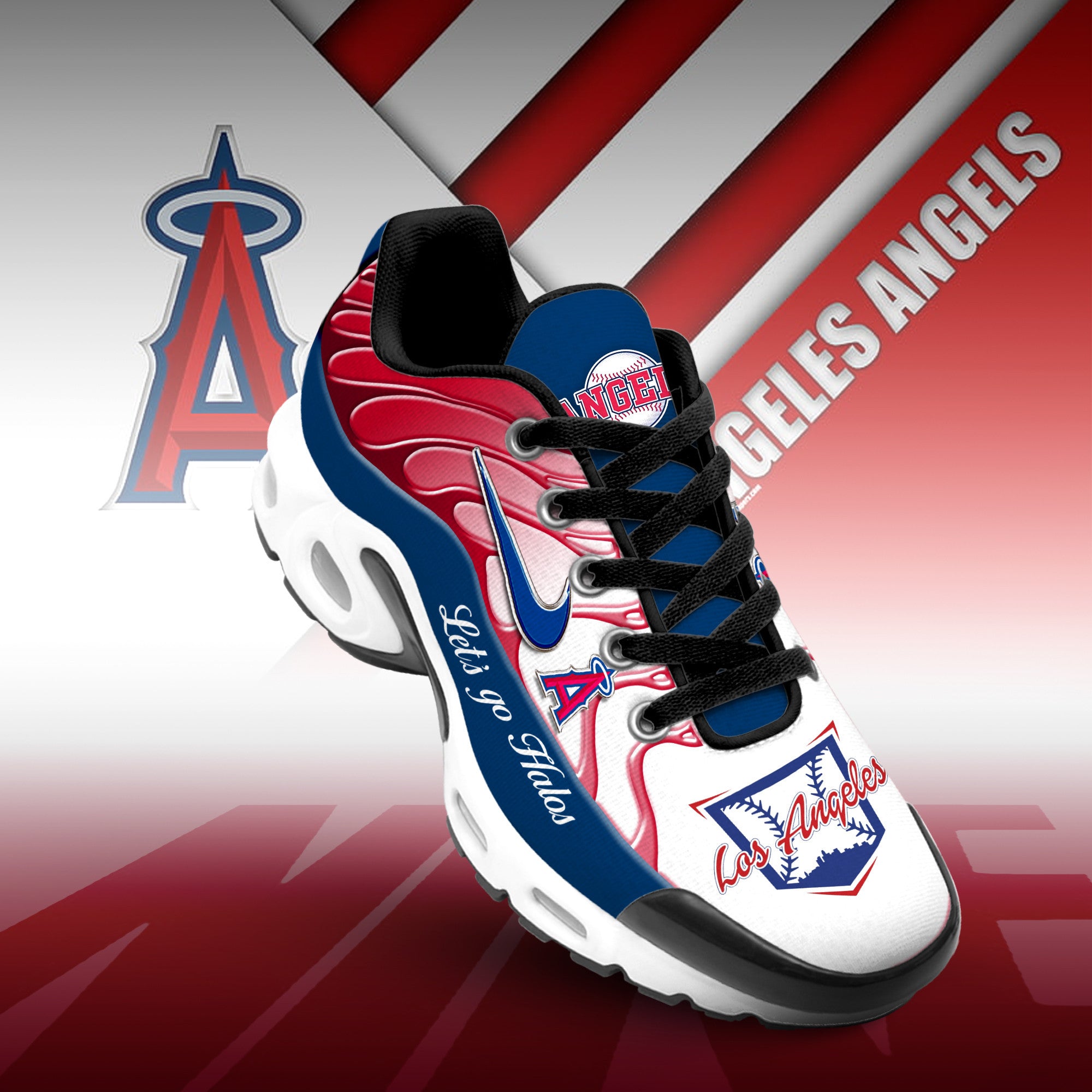 Ideafootwear Los Angeles Angels TN Shoes Sneakers For Men And Women
