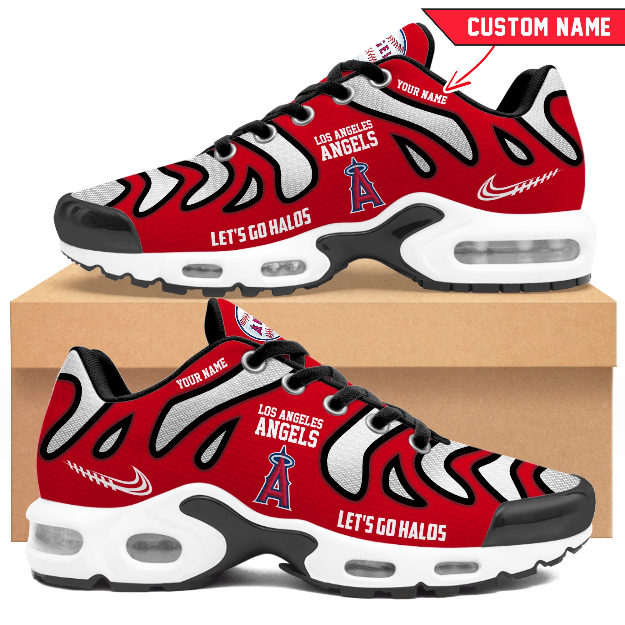 Ideafootwear Los Angeles Angels TN Shoes Sneakers For Men And Women