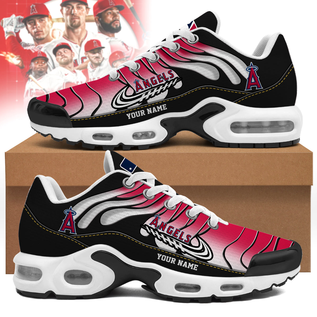 Ideafootwear Los Angeles Angels TN Shoes Sneakers For Men And Women