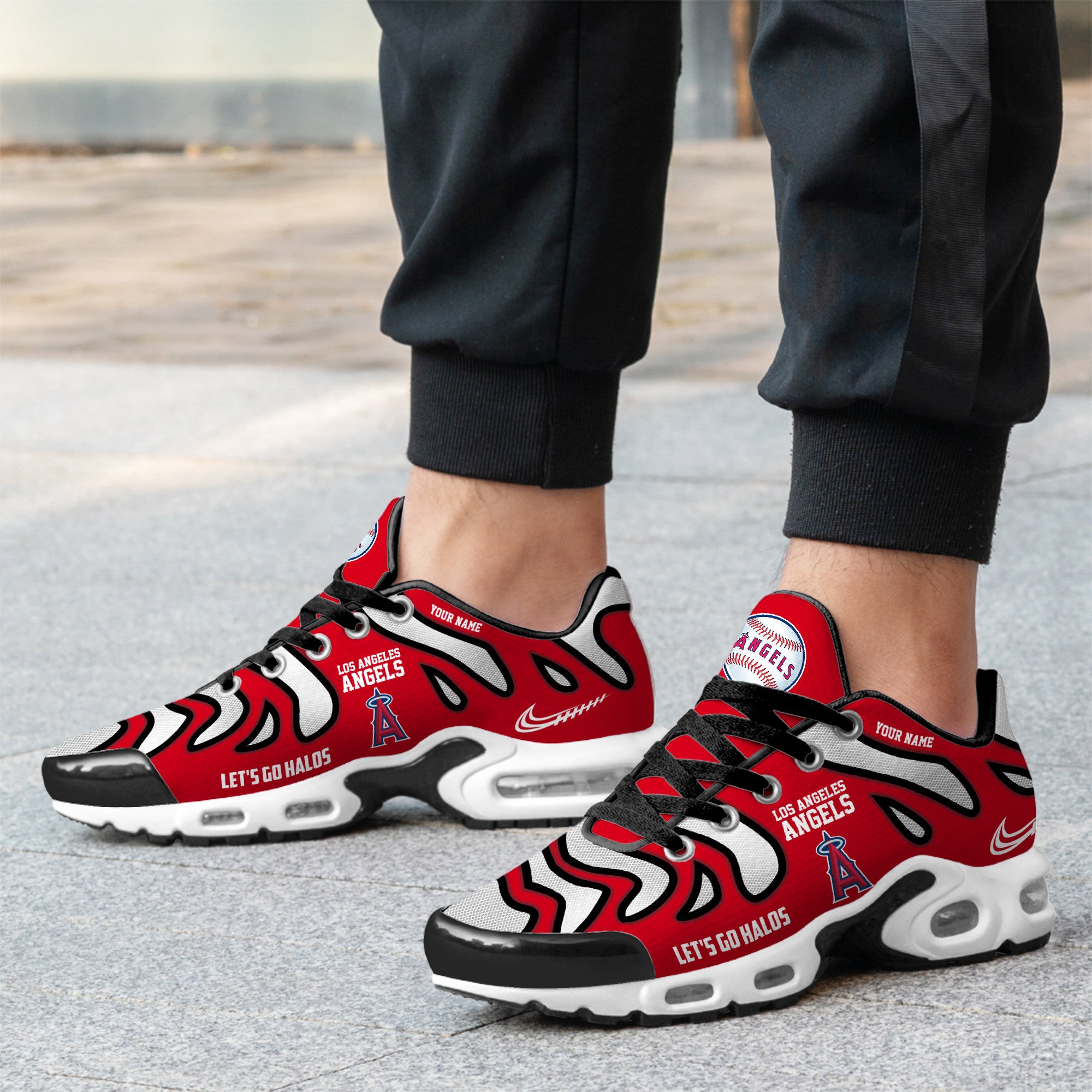 Ideafootwear Los Angeles Angels TN Shoes Sneakers For Men And Women