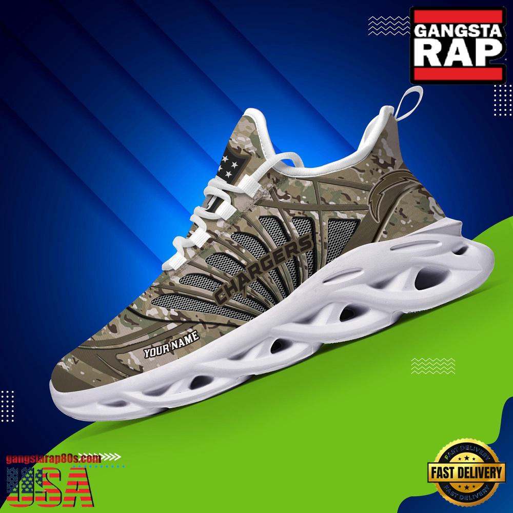 Ideafootwear Los Angeles Chargers Max Soul Shoes Sneakers For Men And Women