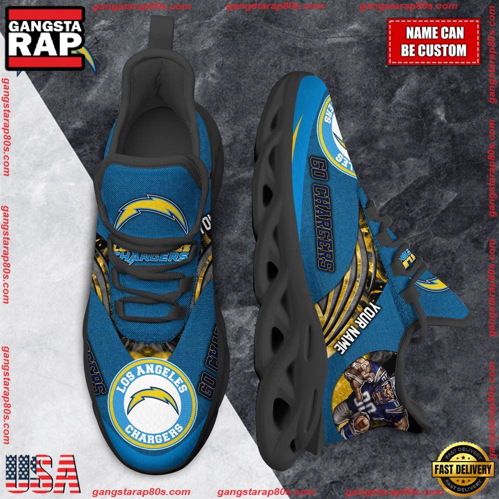 Ideafootwear Los Angeles Chargers Max Soul Shoes Sneakers For Men And Women