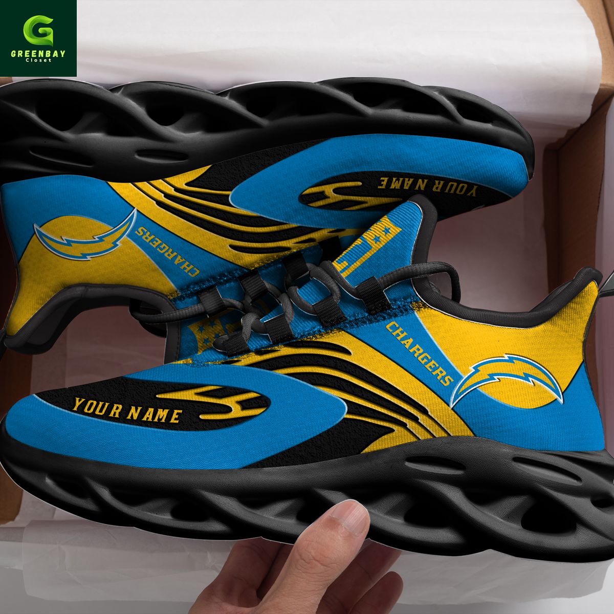 Ideafootwear Los Angeles Chargers Max Soul Shoes Sneakers For Men And Women