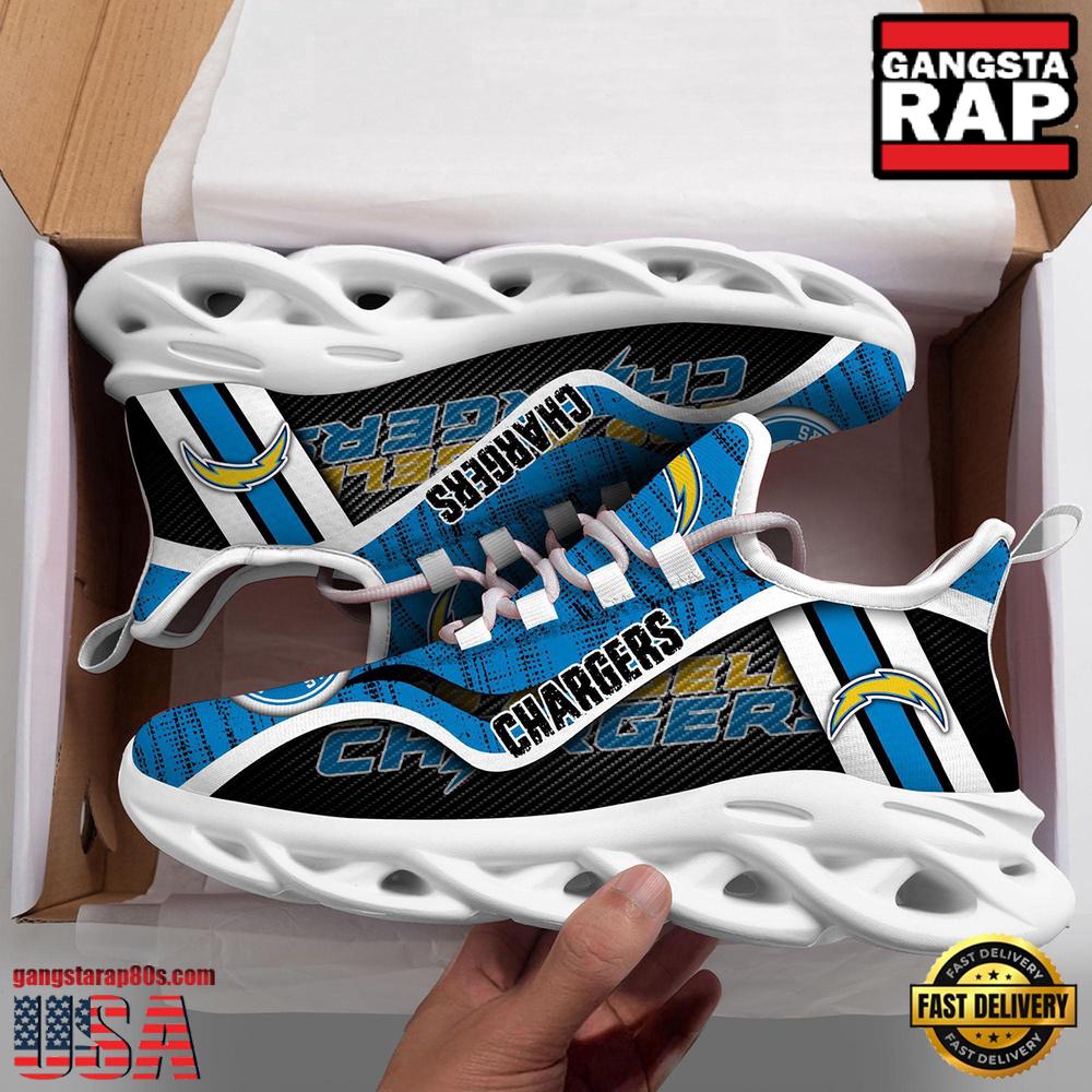 Ideafootwear Los Angeles Chargers Max Soul Shoes Sneakers For Men And Women