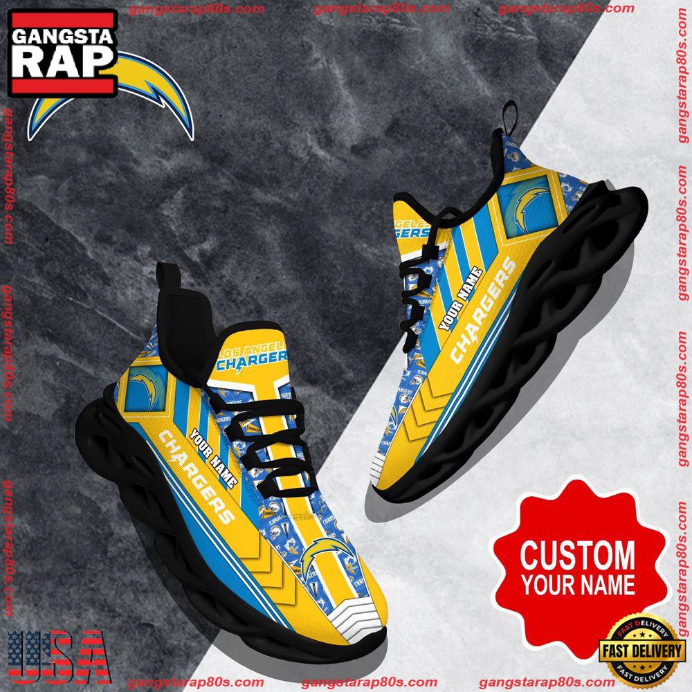 Ideafootwear Los Angeles Chargers Max Soul Shoes Sneakers For Men And Women