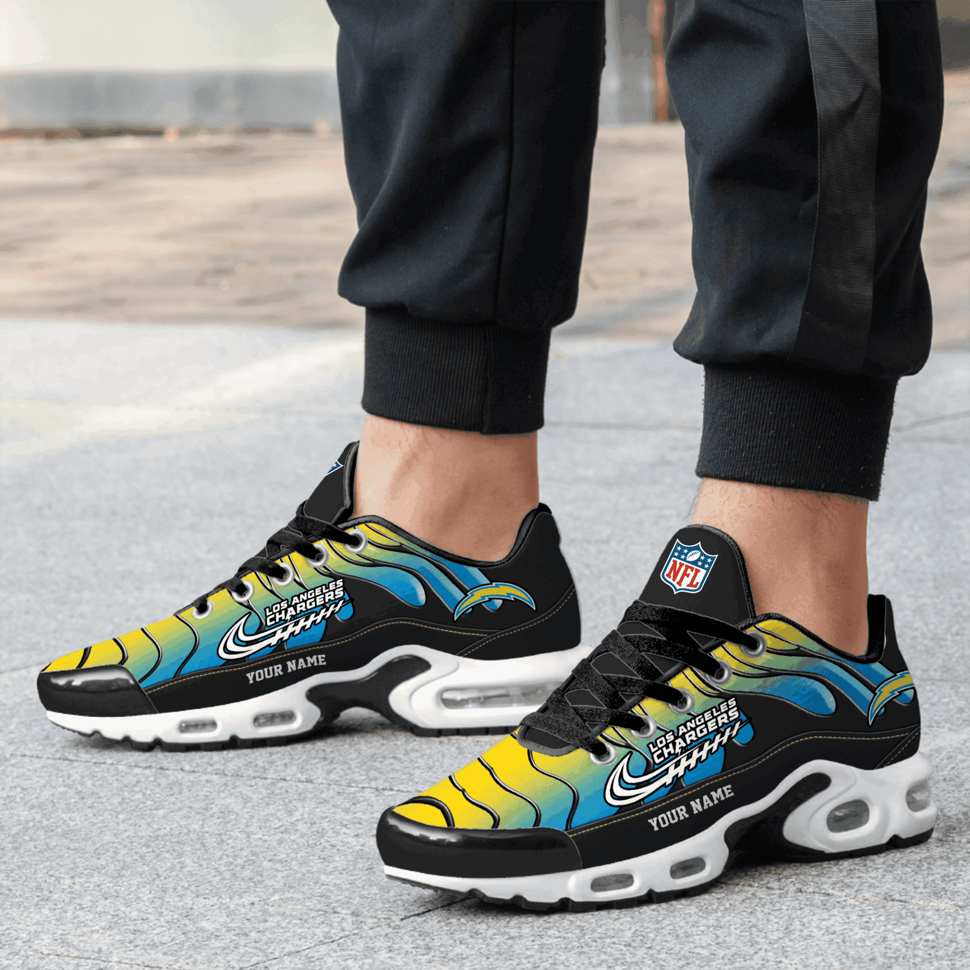 Ideafootwear Los Angeles Chargers TN Shoes Sneakers For Men And Women