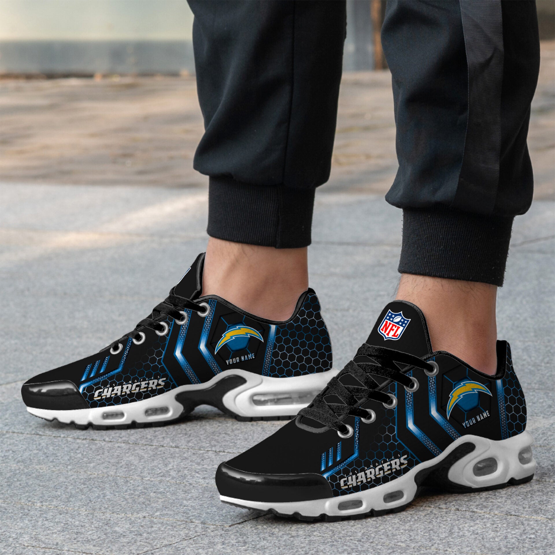 Ideafootwear Los Angeles Chargers TN Shoes Sneakers For Men And Women