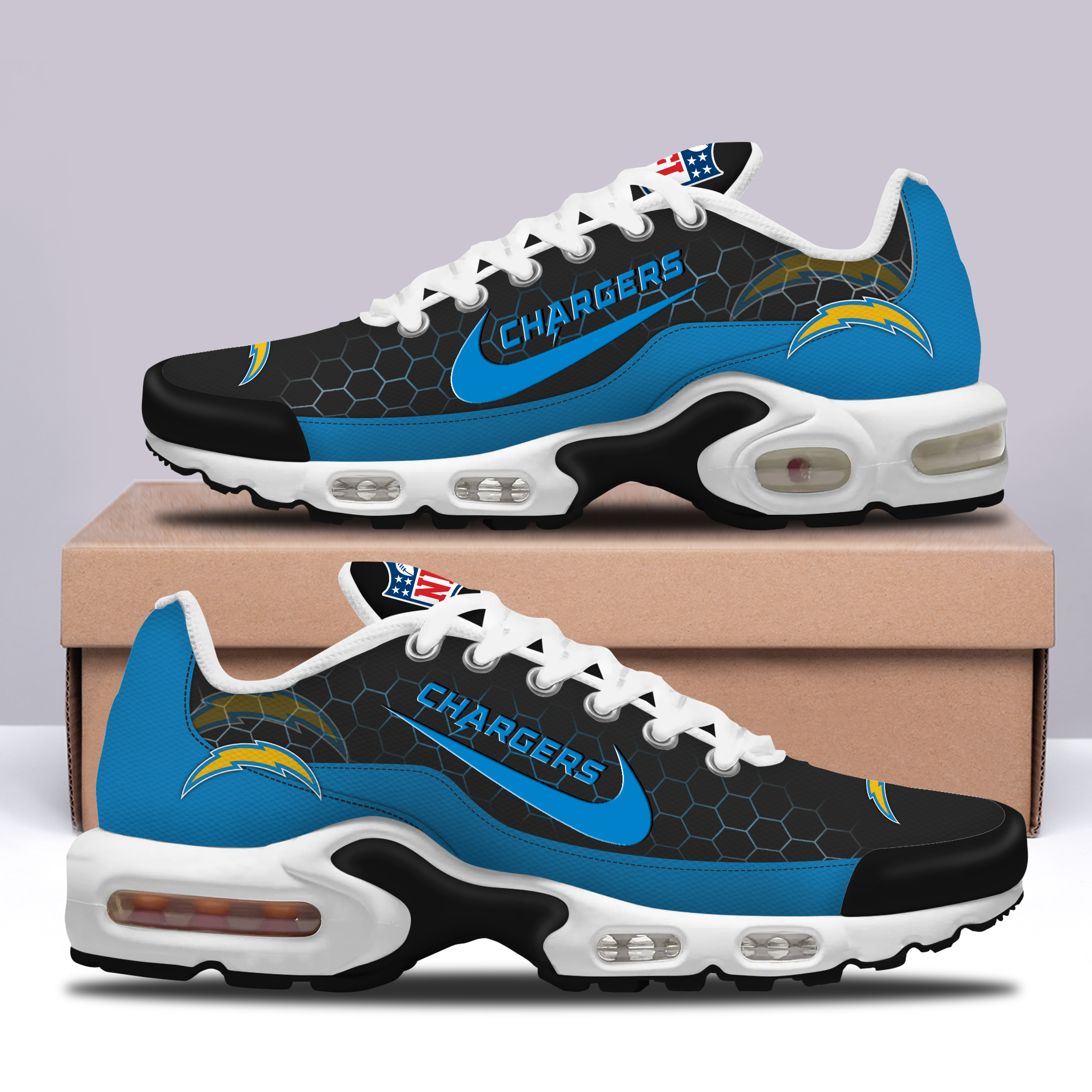 Ideafootwear Los Angeles Chargers TN Shoes Sneakers For Men And Women