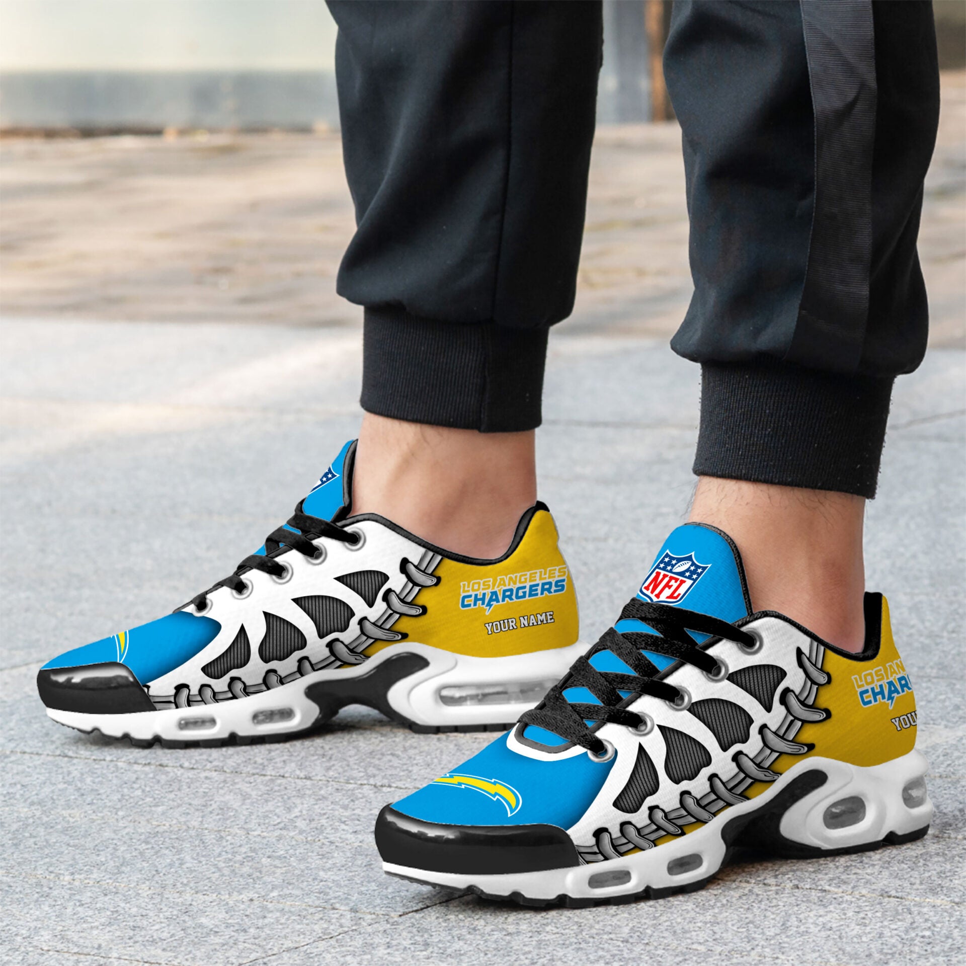 Ideafootwear Los Angeles Chargers TN Shoes Sneakers For Men And Women