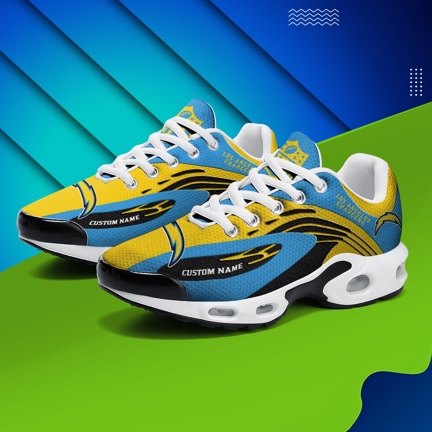 Ideafootwear Los Angeles Chargers TN Shoes Sneakers For Men And Women