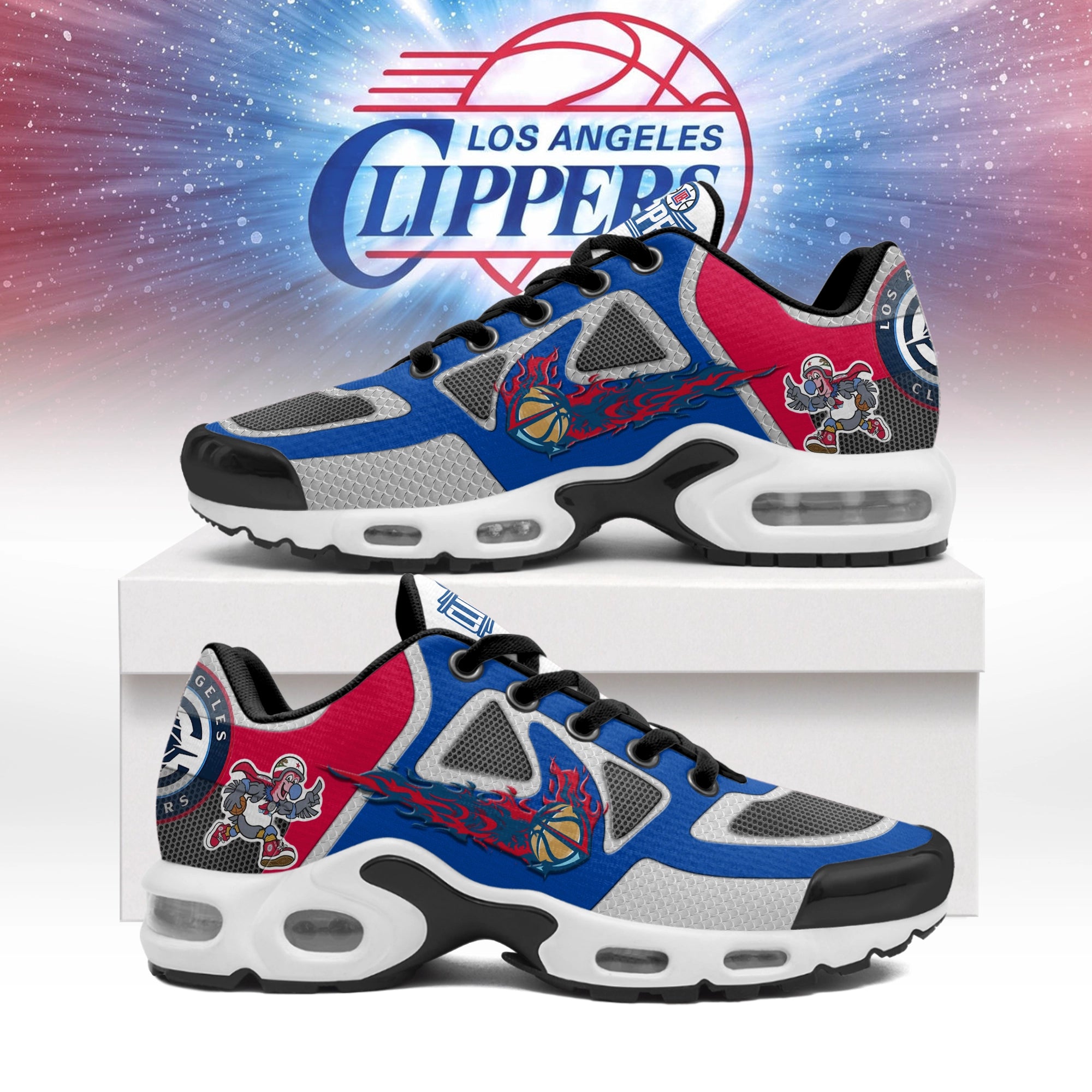 Ideafootwear Los Angeles Clippers TN Shoes Sneakers For Men And Women