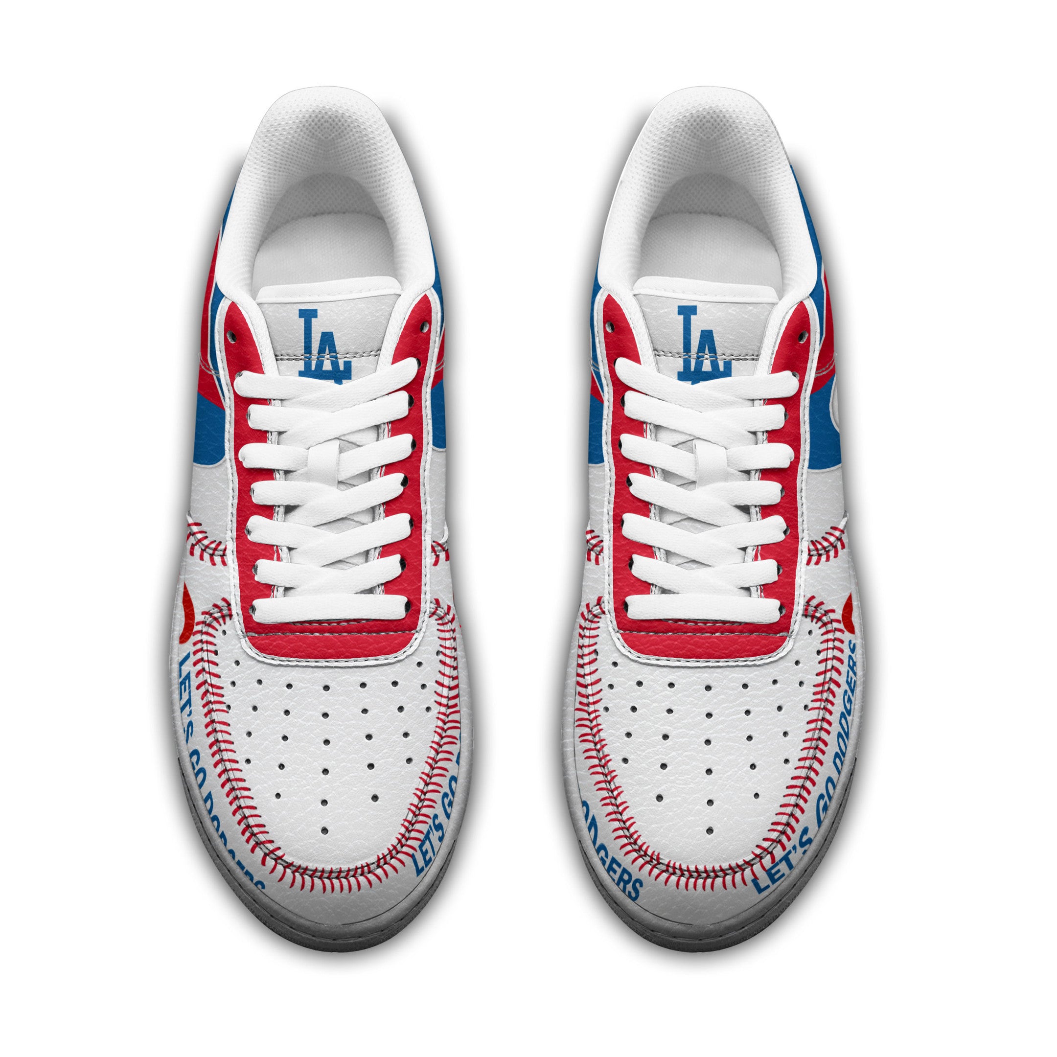 Ideafootwear Los Angeles Dodgers Air Low-Top Sneakers Shoes For Men And Women 2
