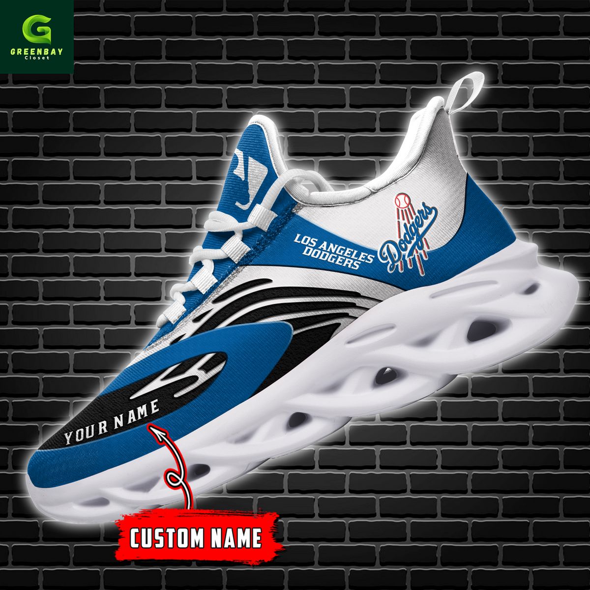 Ideafootwear Los Angeles Dodgers Max Soul Shoes Sneakers For Men And Women