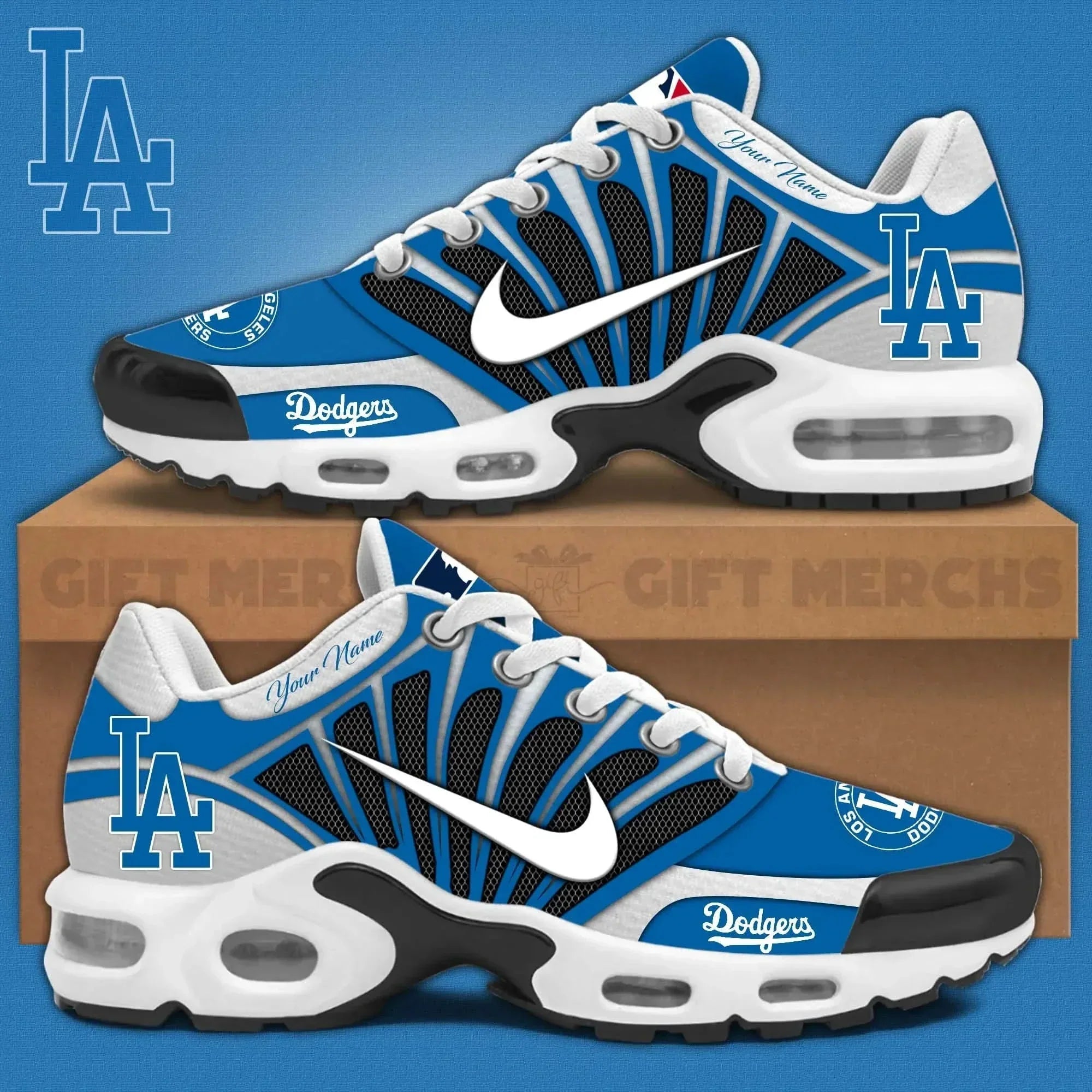 Ideafootwear Los Angeles Dodgers TN Shoes Sneakers For Men And Women