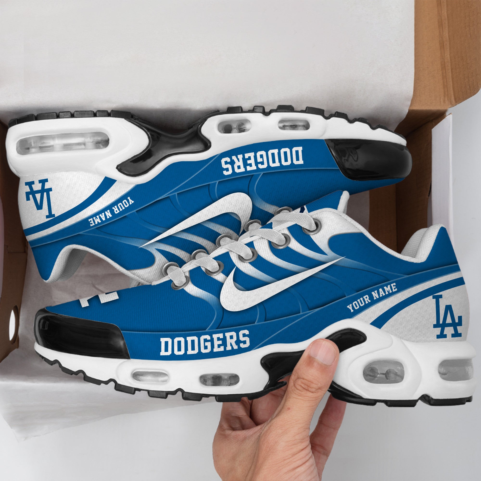 Ideafootwear Los Angeles Dodgers TN Shoes Sneakers For Men And Women