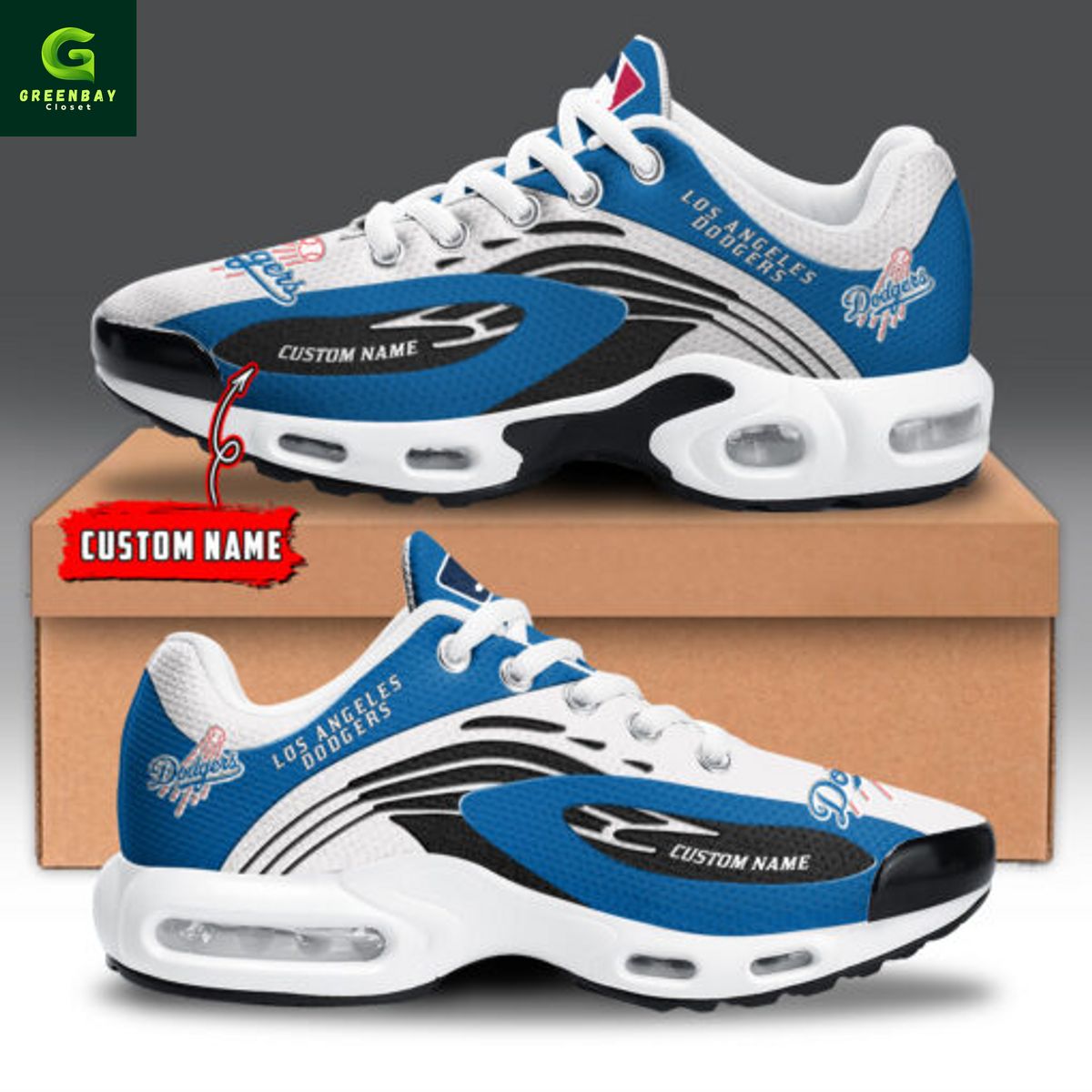 Ideafootwear Los Angeles Dodgers TN Shoes Sneakers For Men And Women