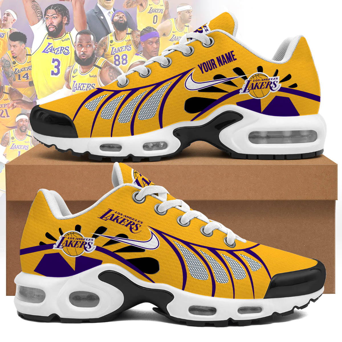Ideafootwear Los Angeles Lakers TN Shoes Sneakers For Men And Women