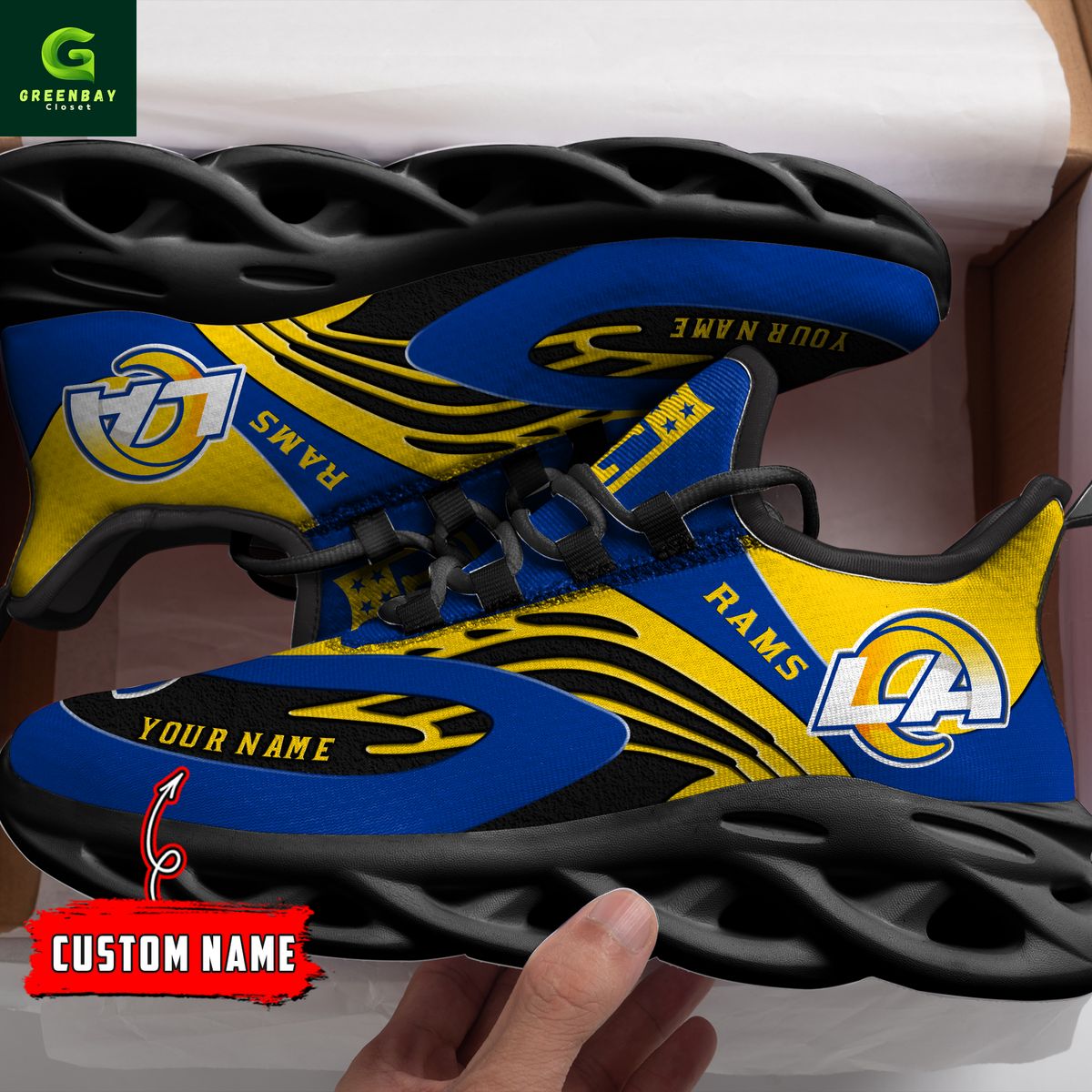 Ideafootwear Los Angeles Rams Max Soul Shoes Sneakers For Men And Women