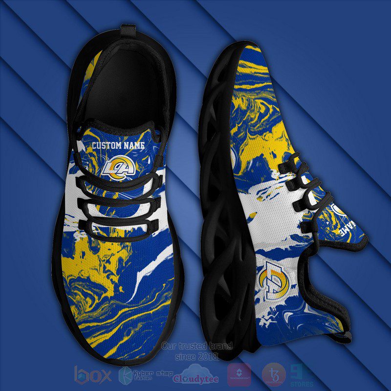 Ideafootwear Los Angeles Rams Max Soul Shoes Sneakers For Men And Women