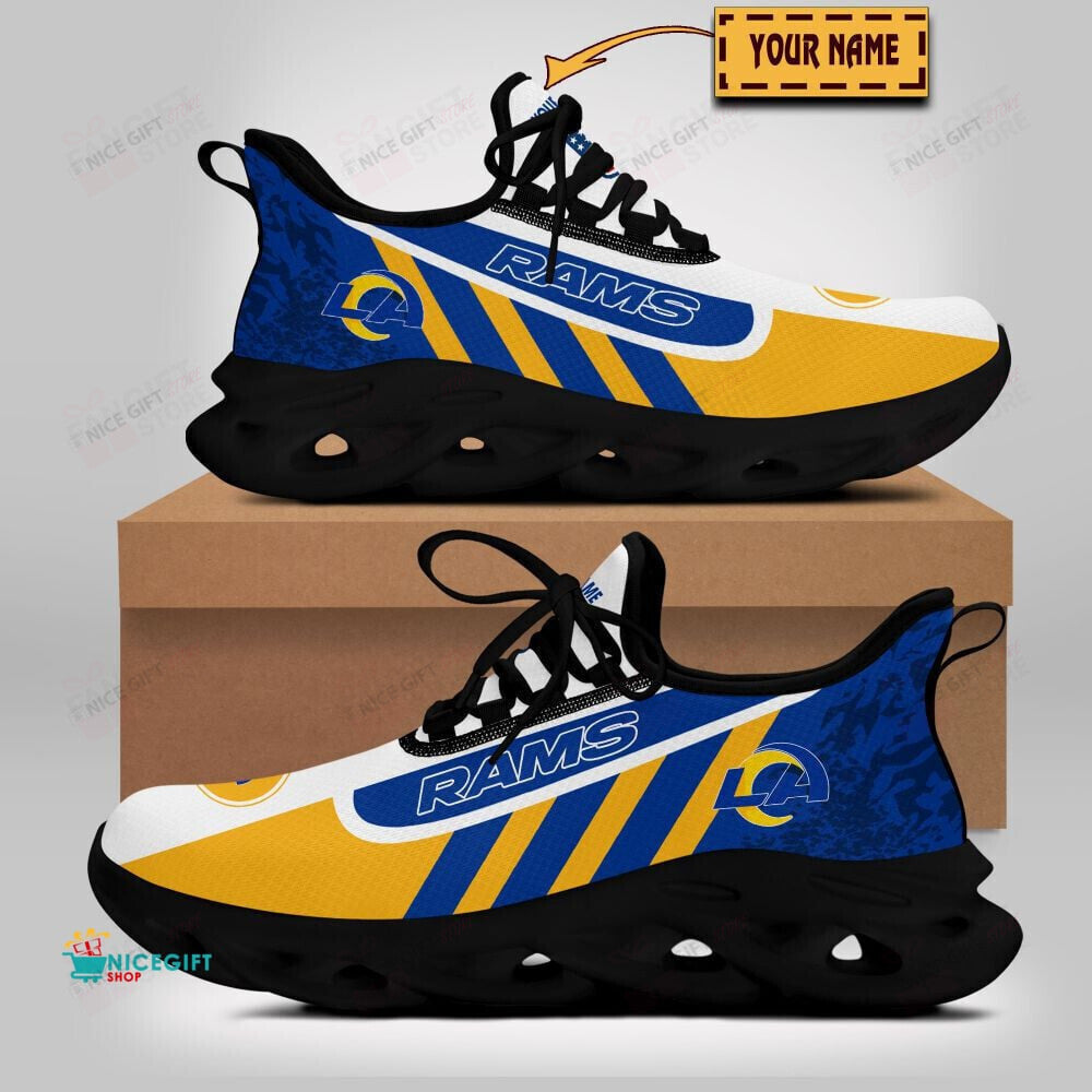 Ideafootwear Los Angeles Rams Max Soul Shoes Sneakers For Men And Women
