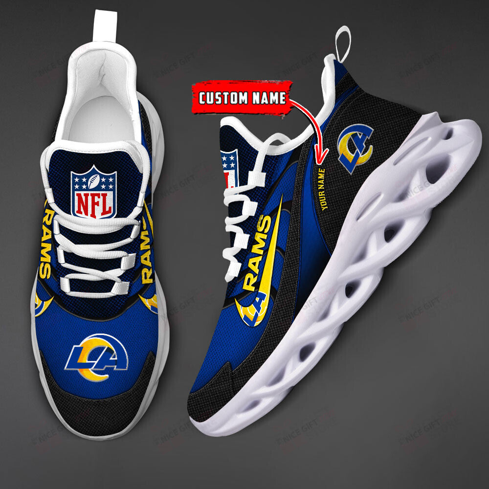 Ideafootwear Los Angeles Rams Max Soul Shoes Sneakers For Men And Women