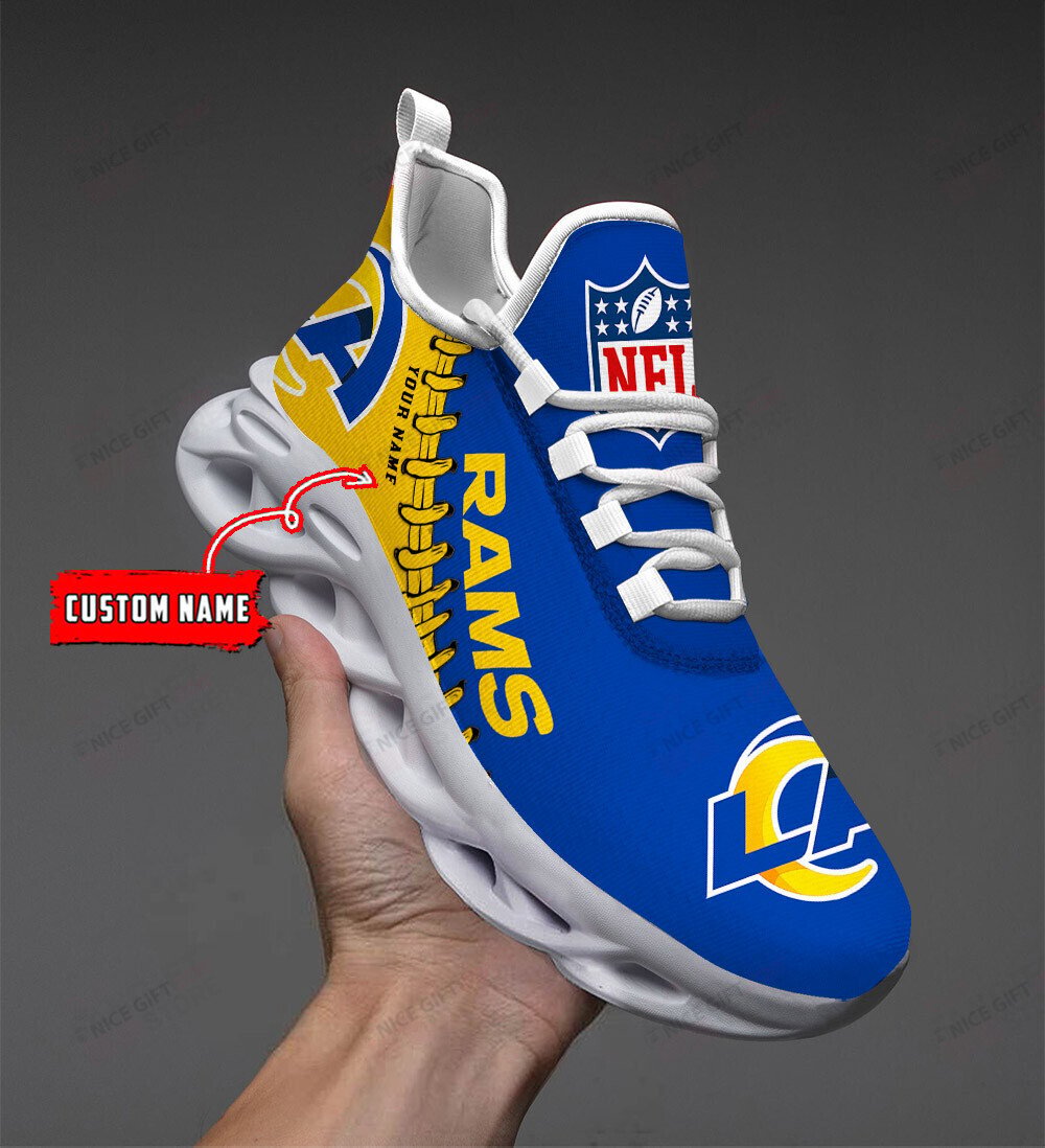 Ideafootwear Los Angeles Rams Max Soul Shoes Sneakers For Men And Women