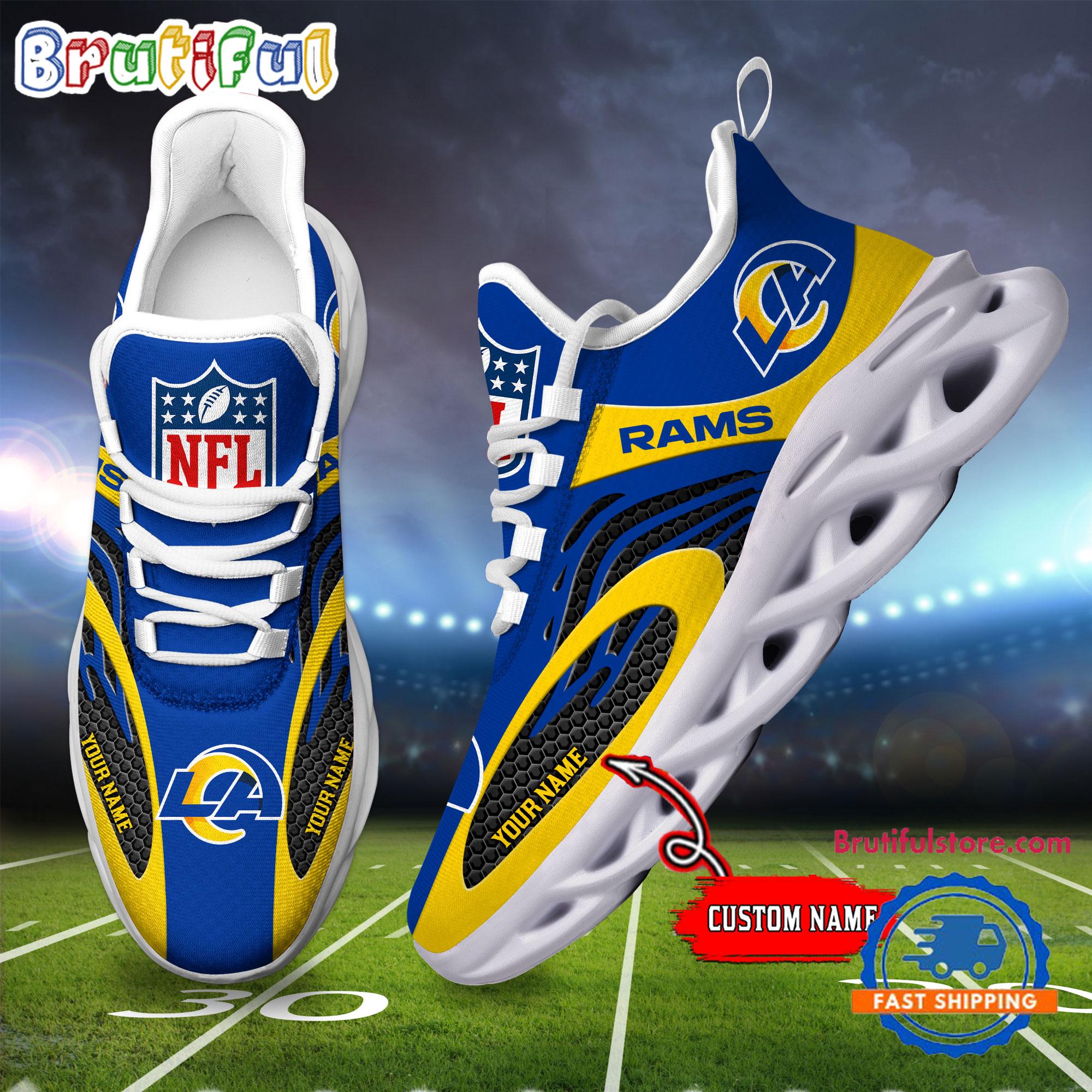 Ideafootwear Los Angeles Rams Max Soul Shoes Sneakers For Men And Women