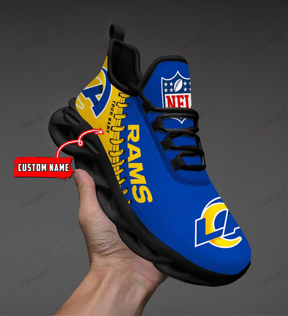 Ideafootwear Los Angeles Rams Max Soul Shoes Sneakers For Men And Women
