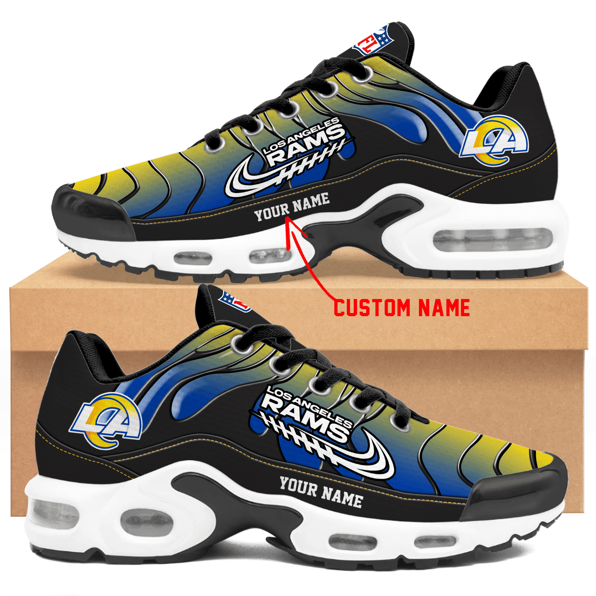 Ideafootwear Los Angeles Rams TN Shoes Sneakers For Men And Women