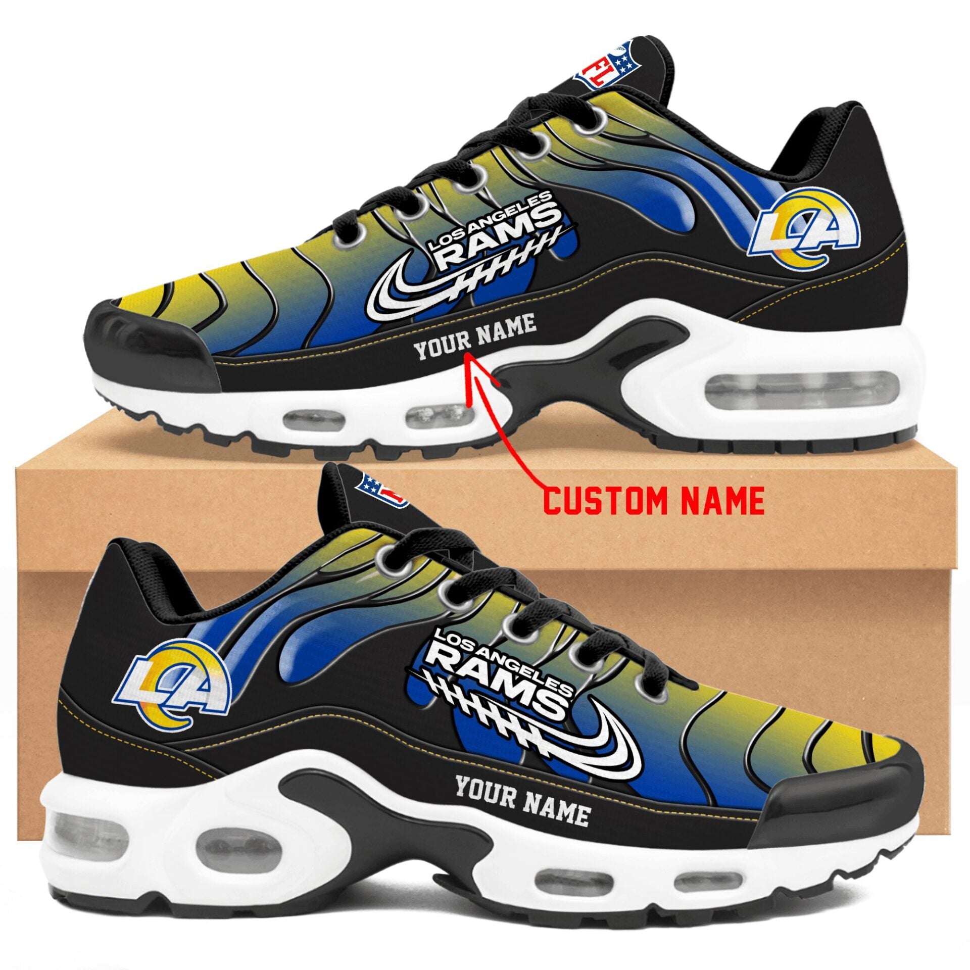 Ideafootwear Los Angeles Rams TN Shoes Sneakers For Men And Women