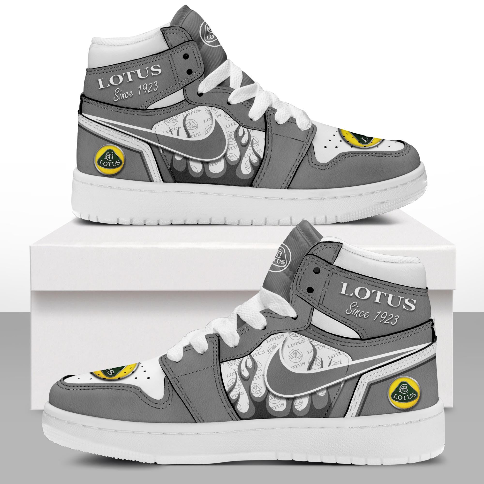 Ideafootwear Lotus AJ1 High Sneakers Shoes For Men And Women
