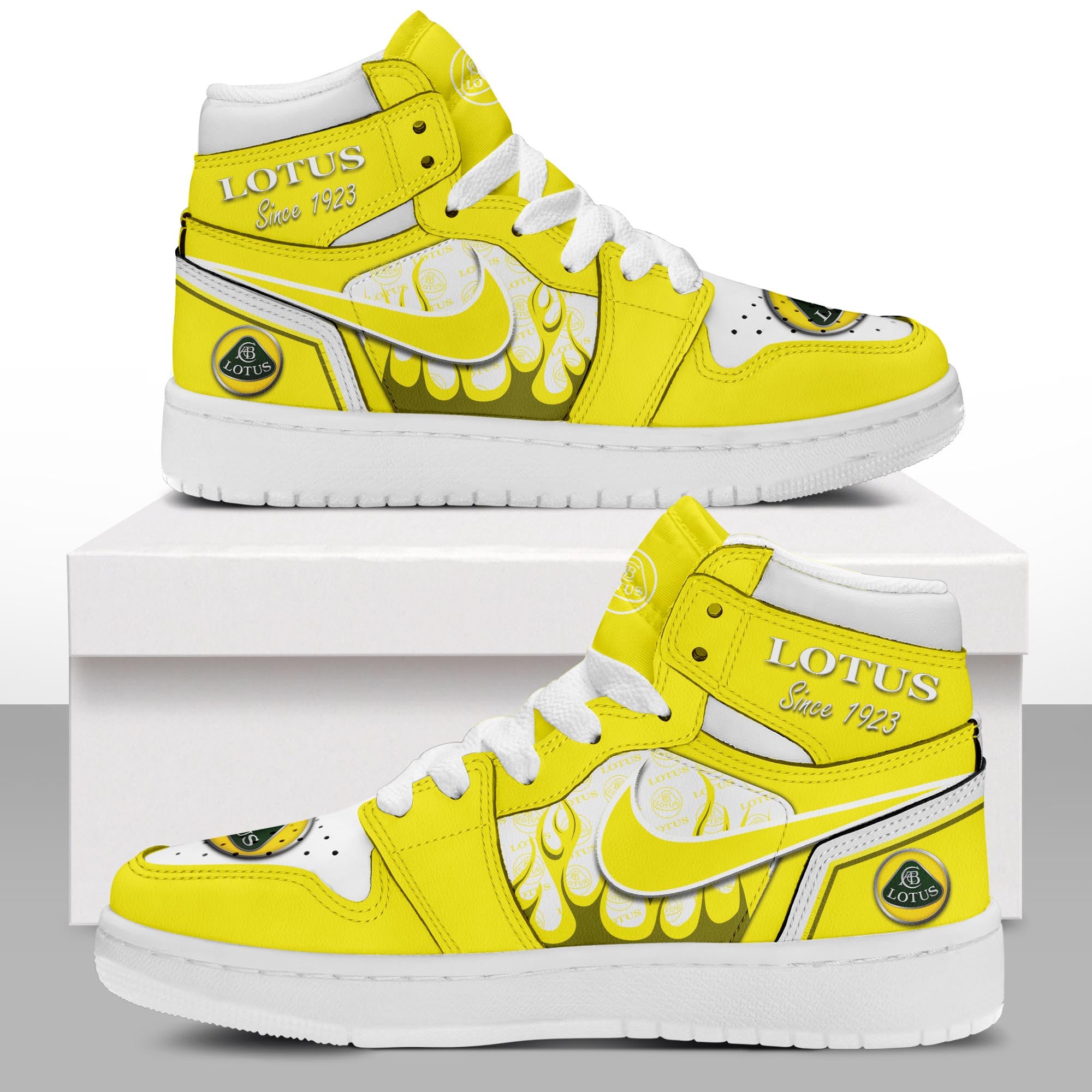 Ideafootwear Lotus AJ1 High Sneakers Shoes For Men And Women