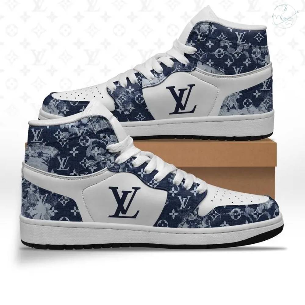 Ideafootwear Louis Vuitton AJ1 High Sneakers Shoes For Men And Women