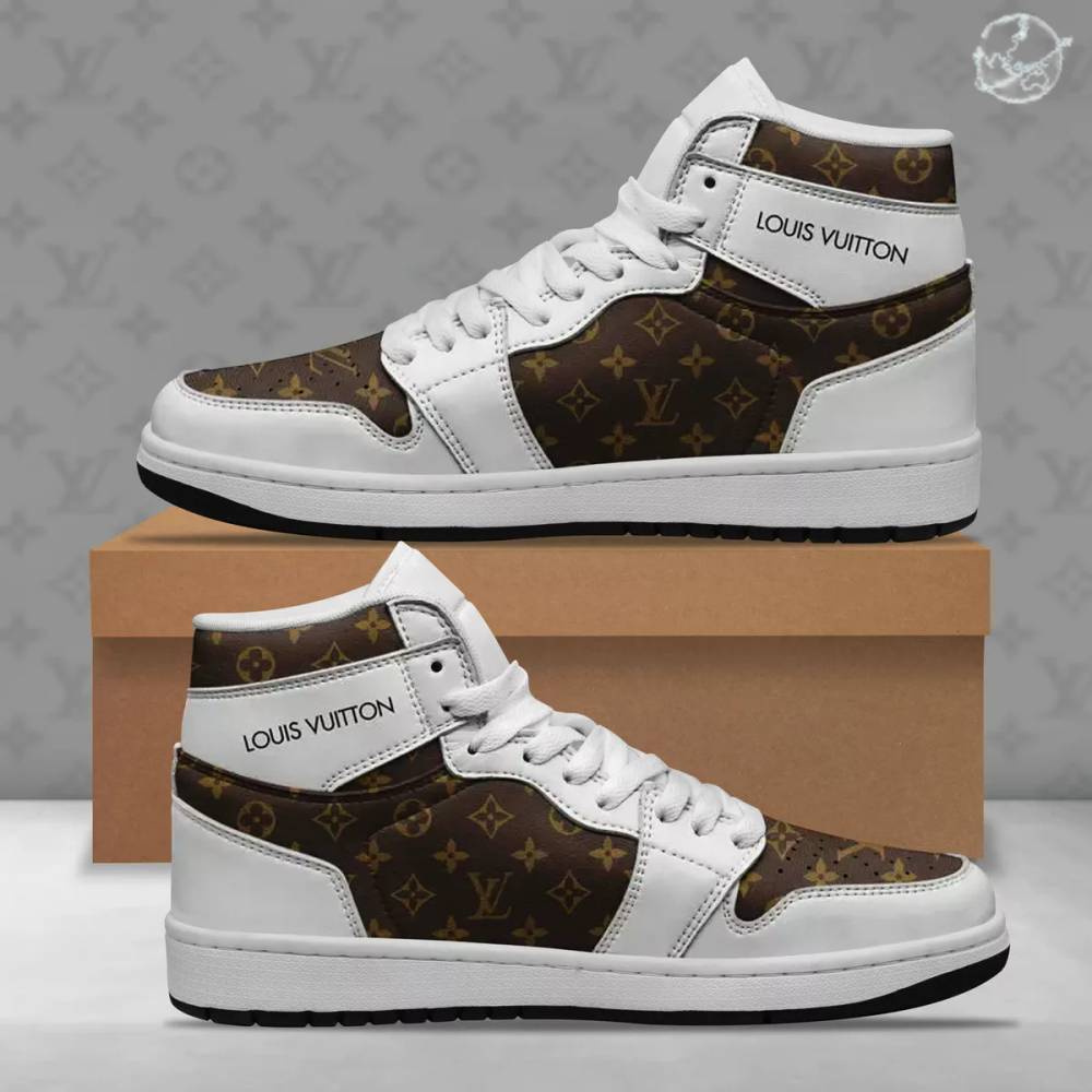 Ideafootwear Louis Vuitton AJ1 High Sneakers Shoes For Men And Women